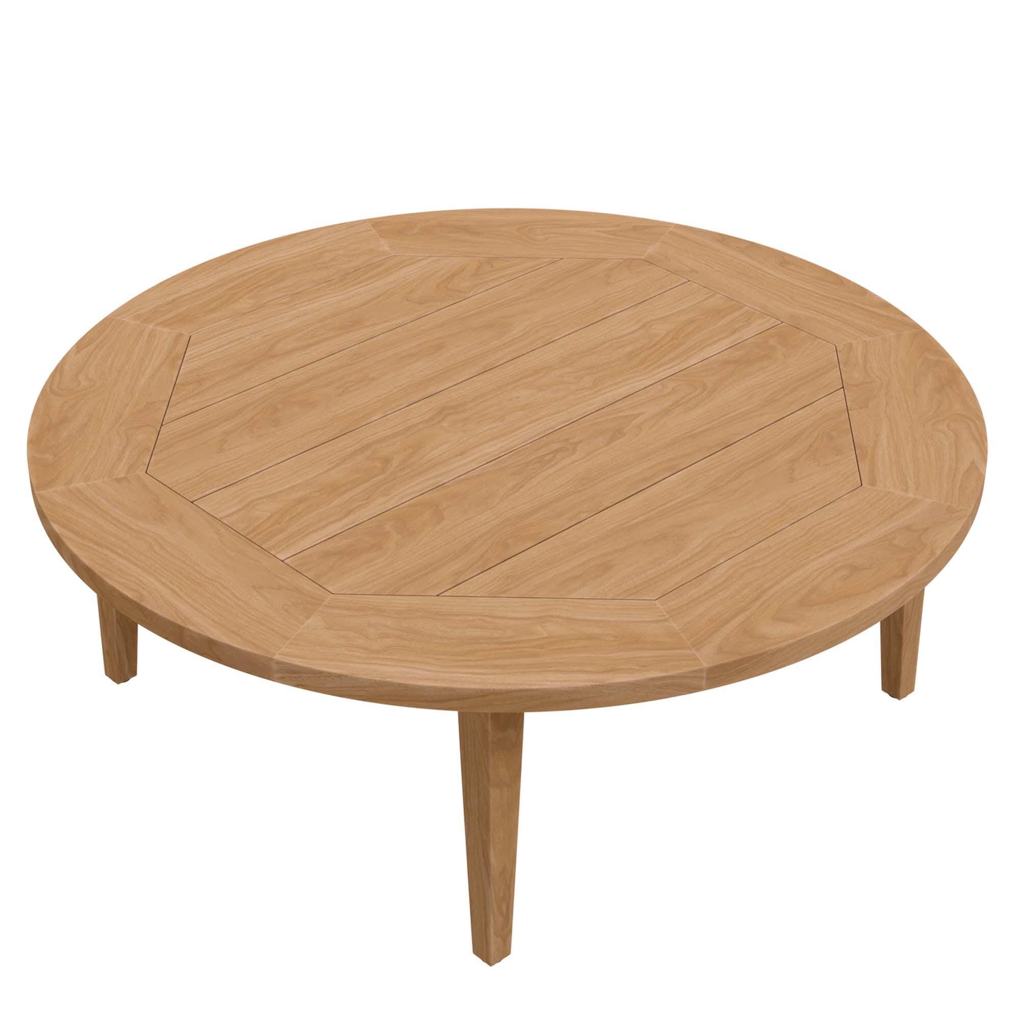 Modway Brisbane 6-Piece Outdoor Patio Set, Natural/Light Brown, large