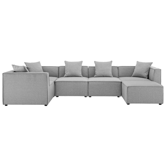 Modway Saybrook 6-Piece Outdoor Sectional