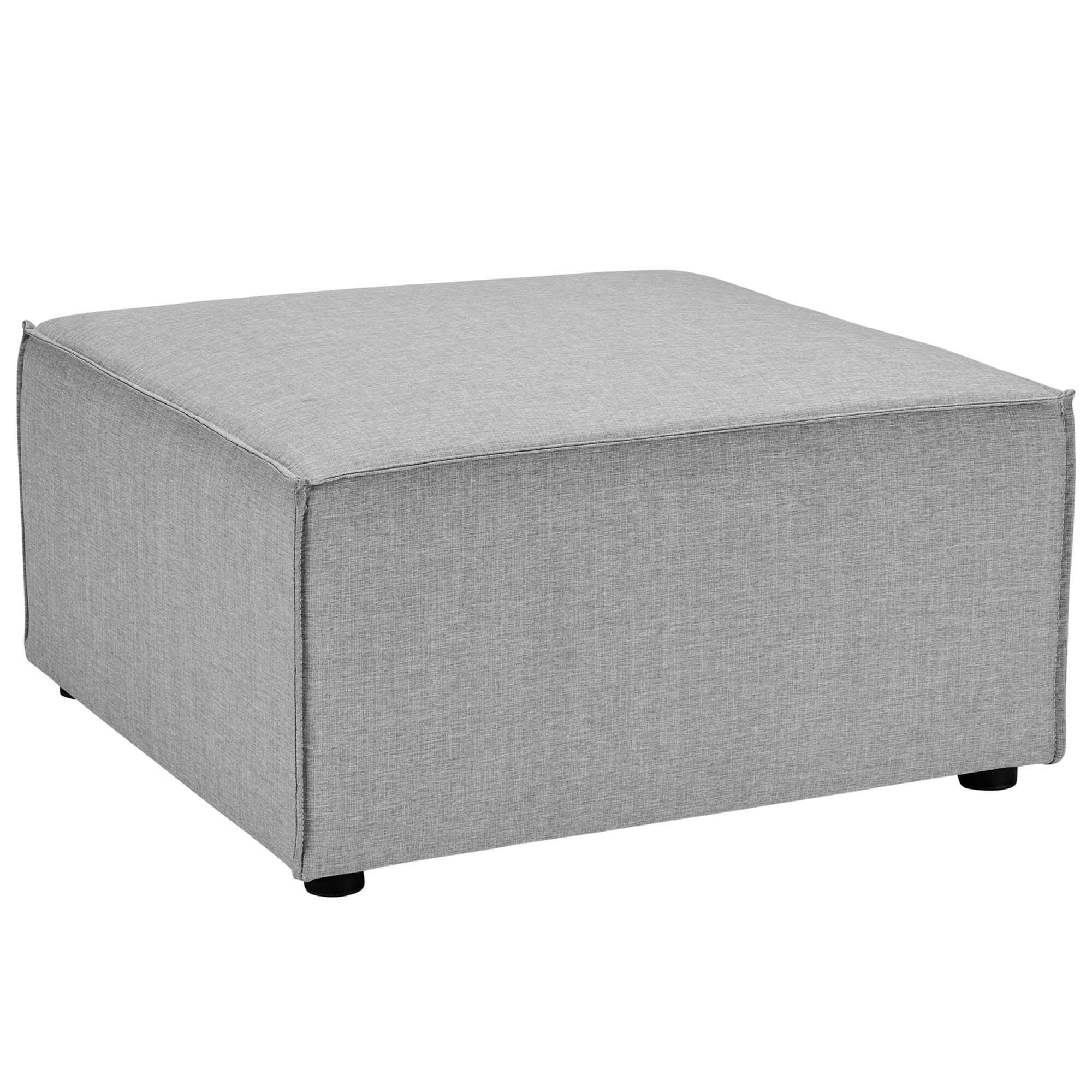 Modway Saybrook 6-Piece Outdoor Sectional, Gray, large