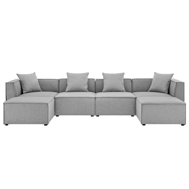 Modway Saybrook 6-Piece Outdoor Sectional