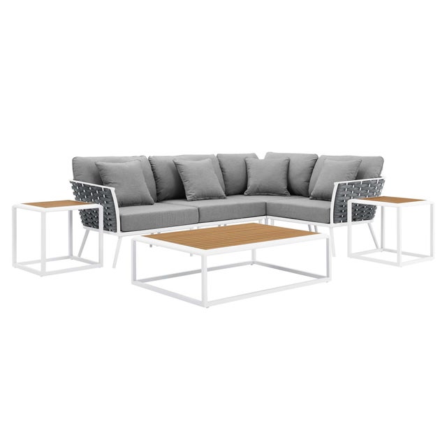 Modway Stance 7-Piece Outdoor Sectional Set