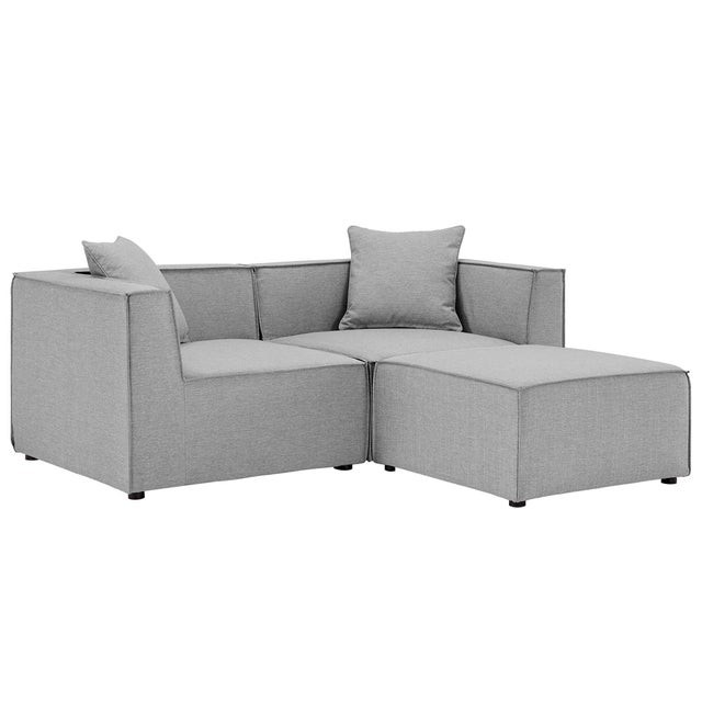 Modway Saybrook Outdoor Loveseat And Ottoman Set