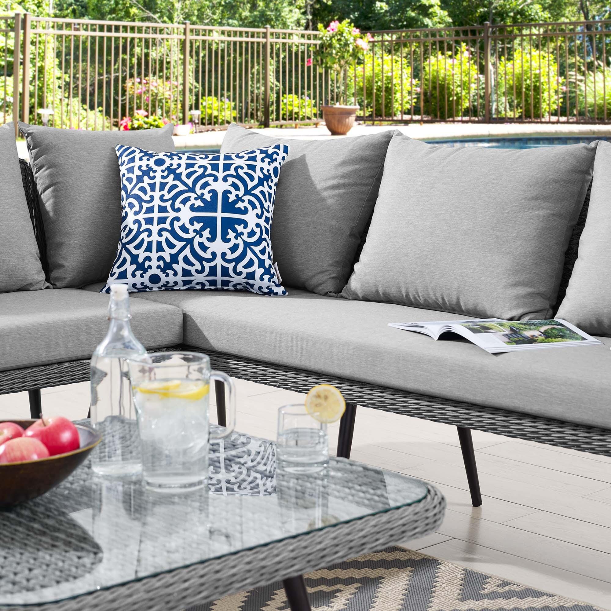 Modway Endeavor Outdoor Seating Set, , large