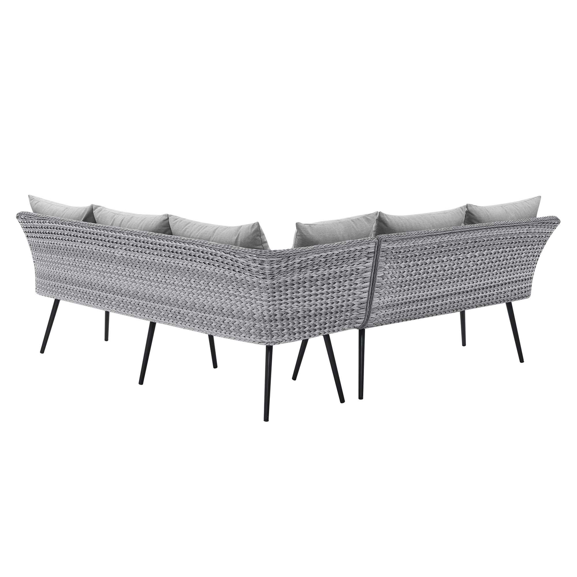 Modway Endeavor Outdoor Seating Set, , large