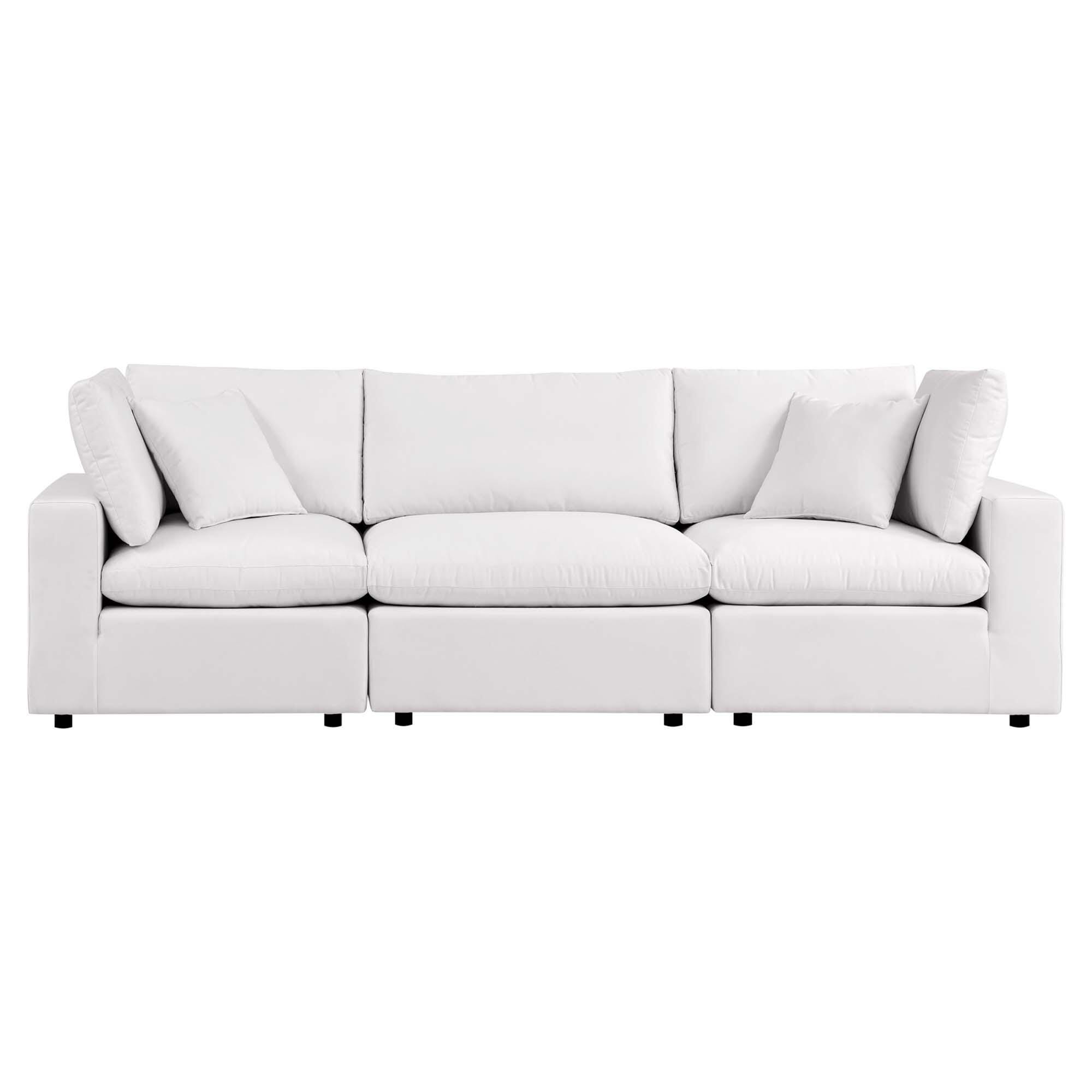 Modway Commix Outdoor Sofa, White, large