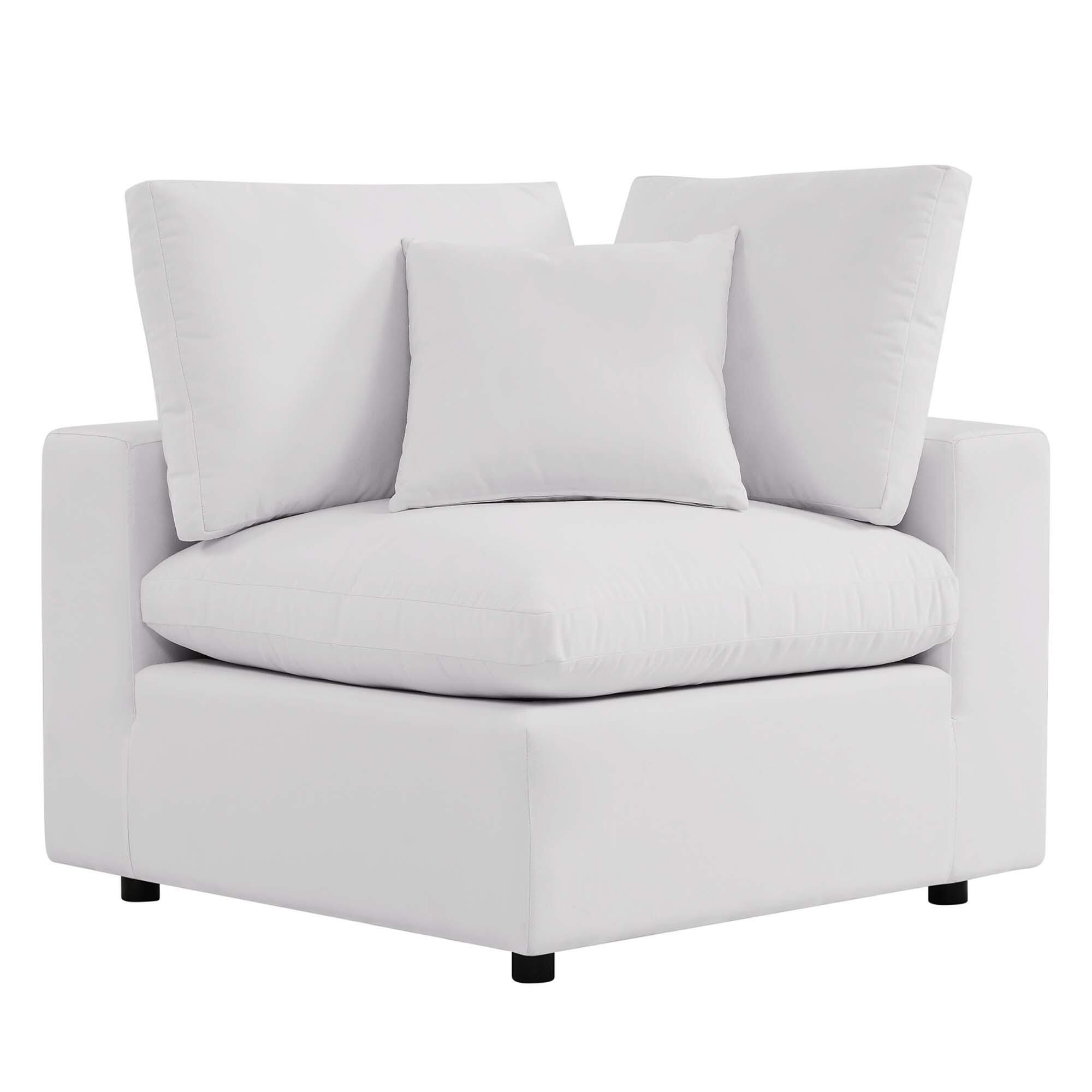 Modway Commix Outdoor Sofa, White, large