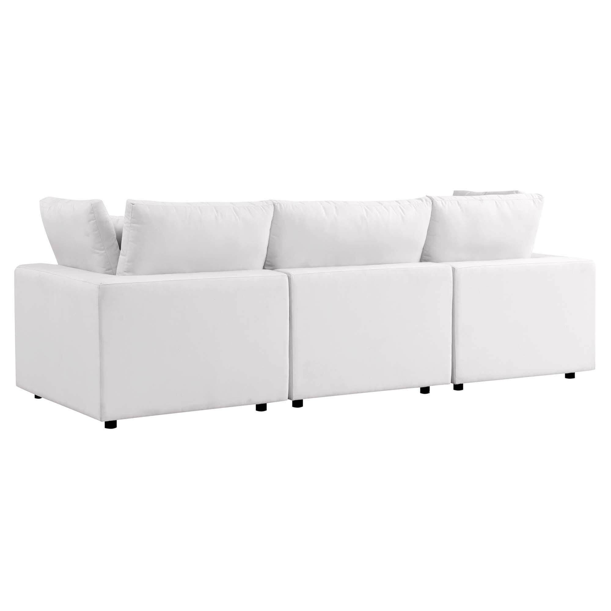 Modway Commix Outdoor Sofa, White, large