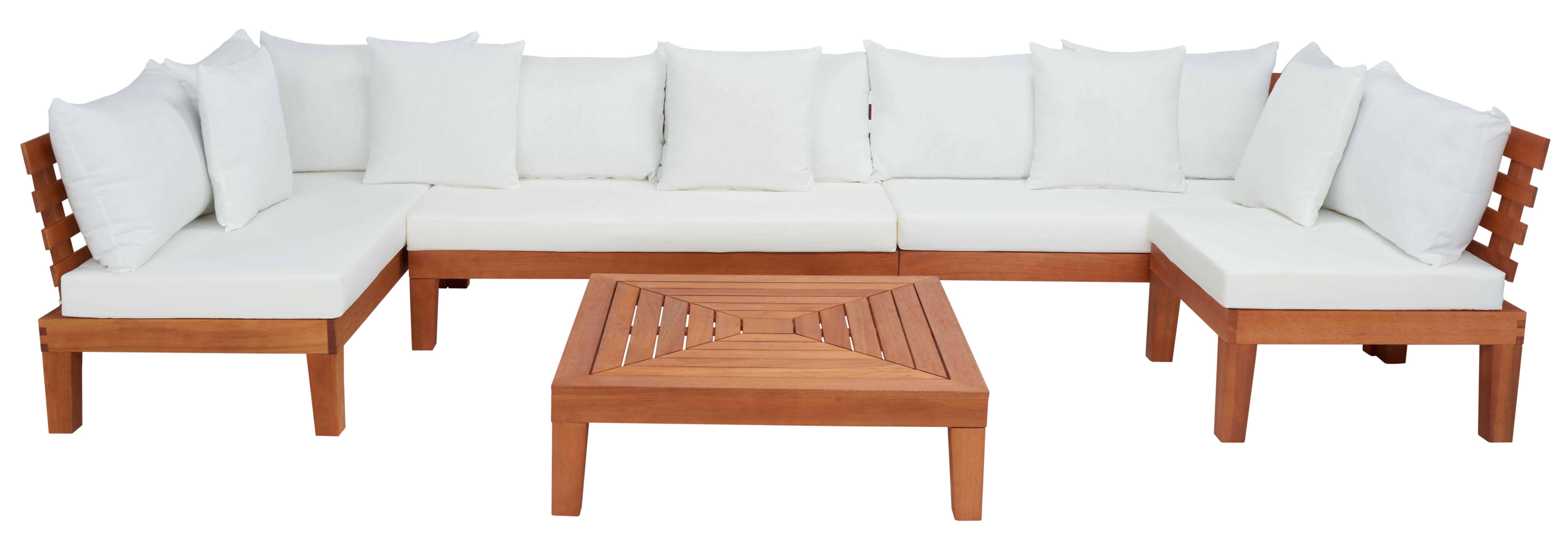 Safavieh Granton Outdoor Sofa with Coffee Table, , large