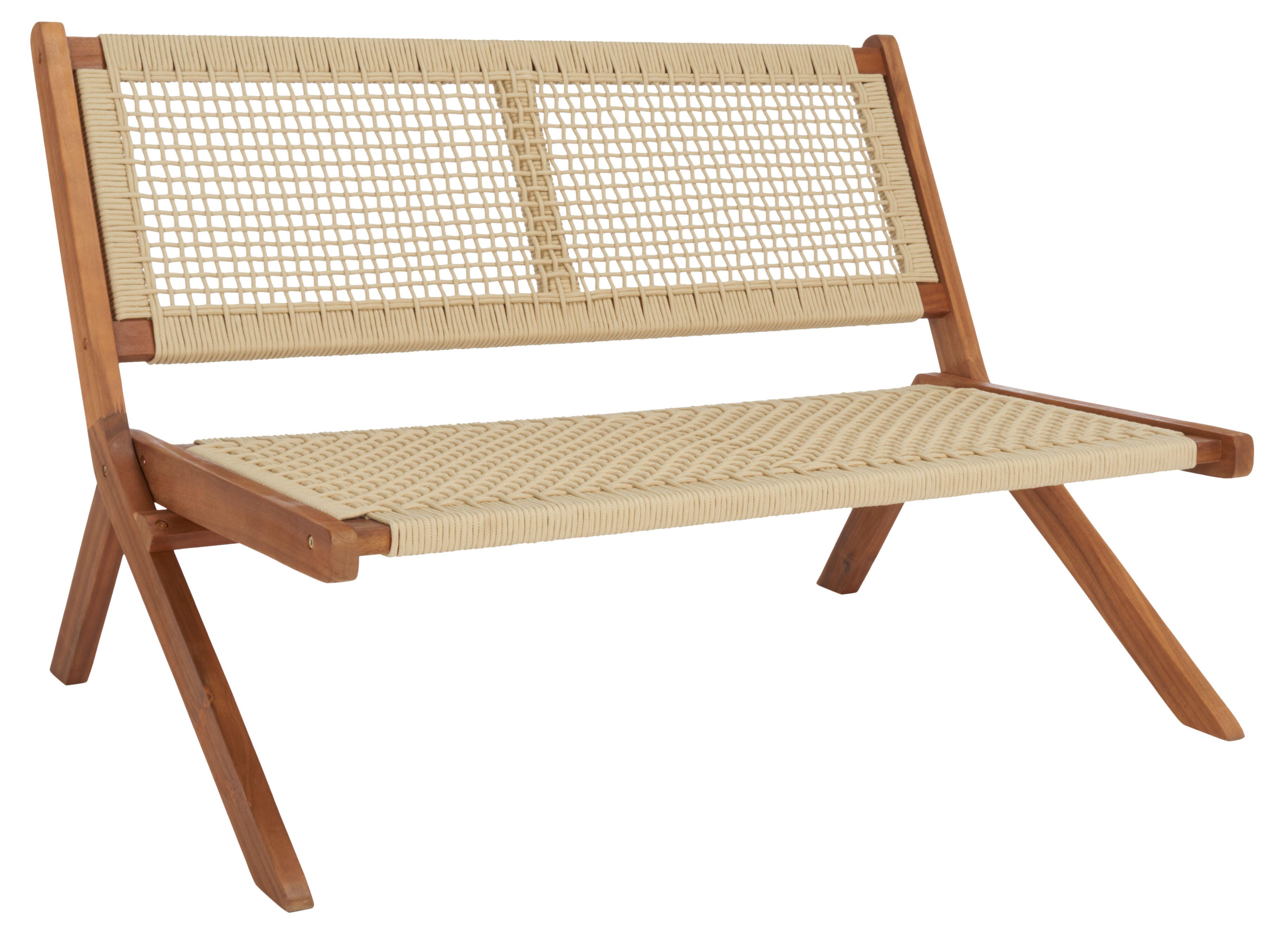 Safavieh Kobina Outdoor Conversation Set, Natural, large