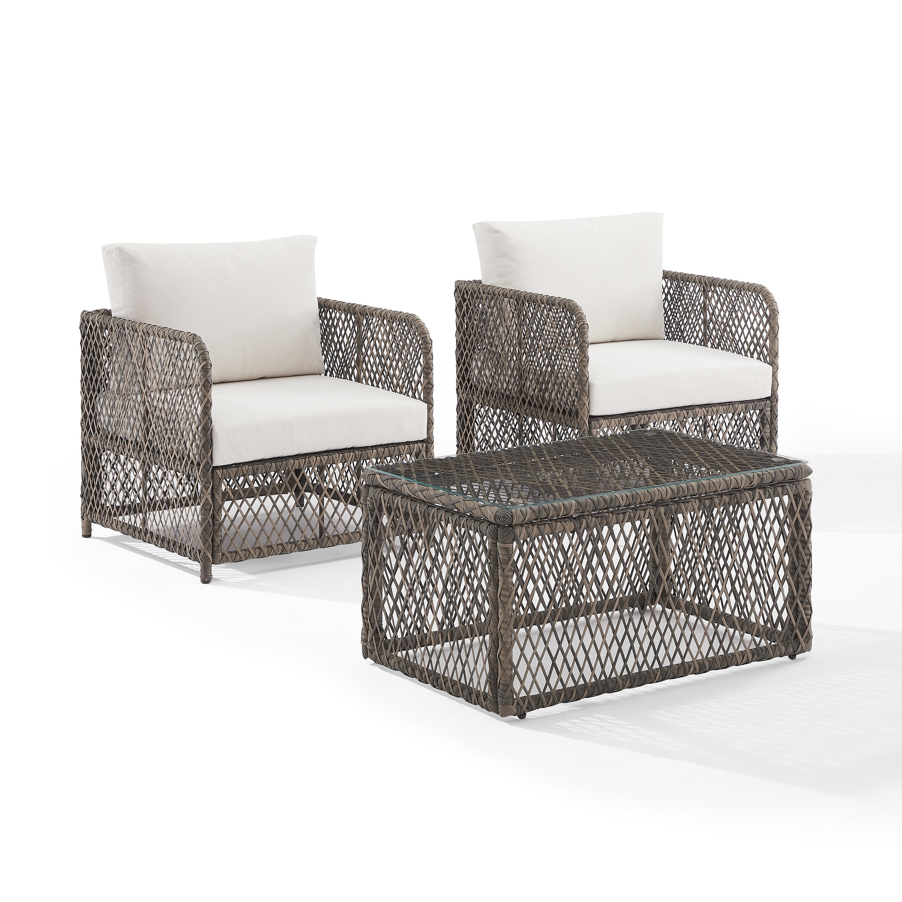 Crosley Furniture Granite 3-Piece Outdoor Chair Set, , large