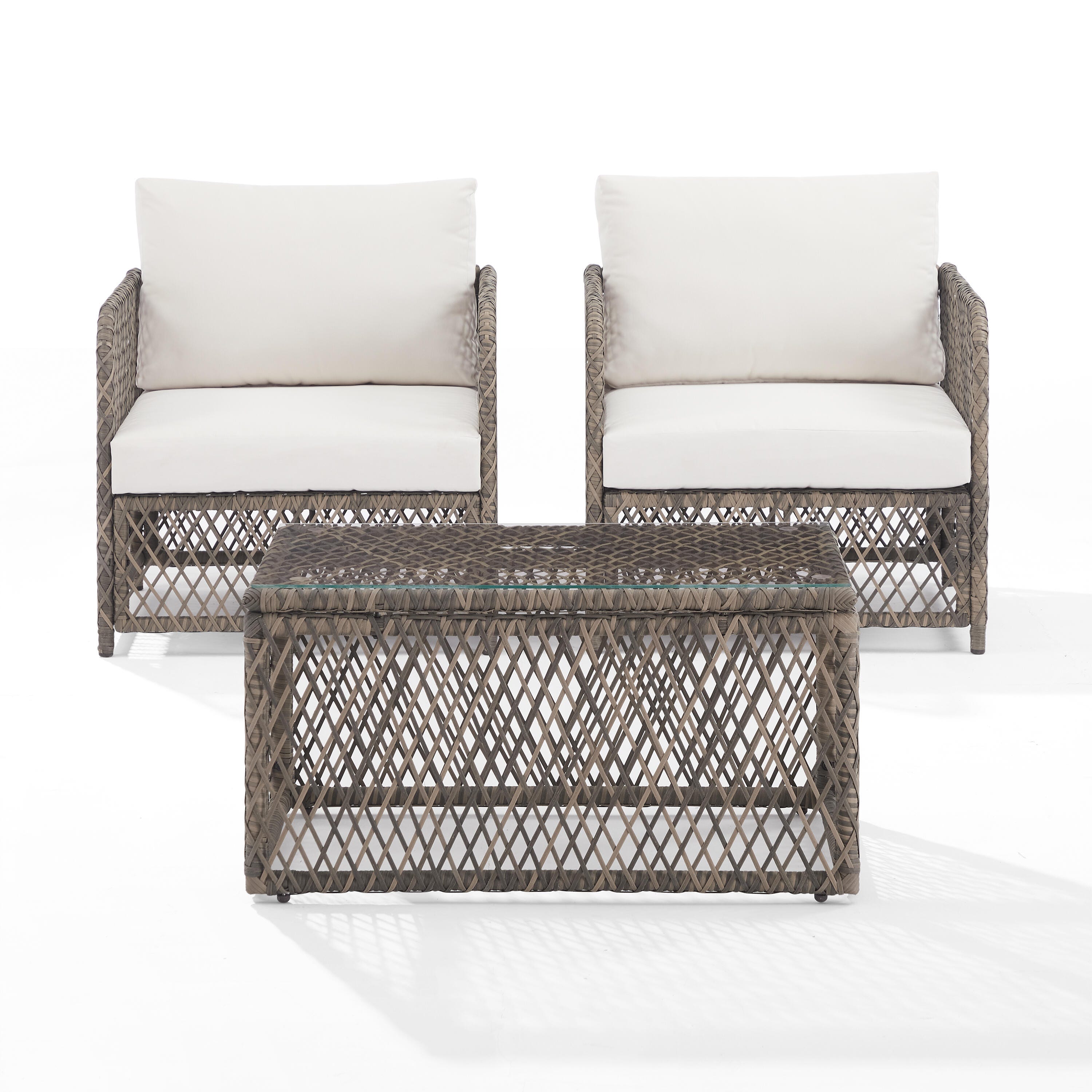 Crosley Furniture Granite 3-Piece Outdoor Chair Set, , large