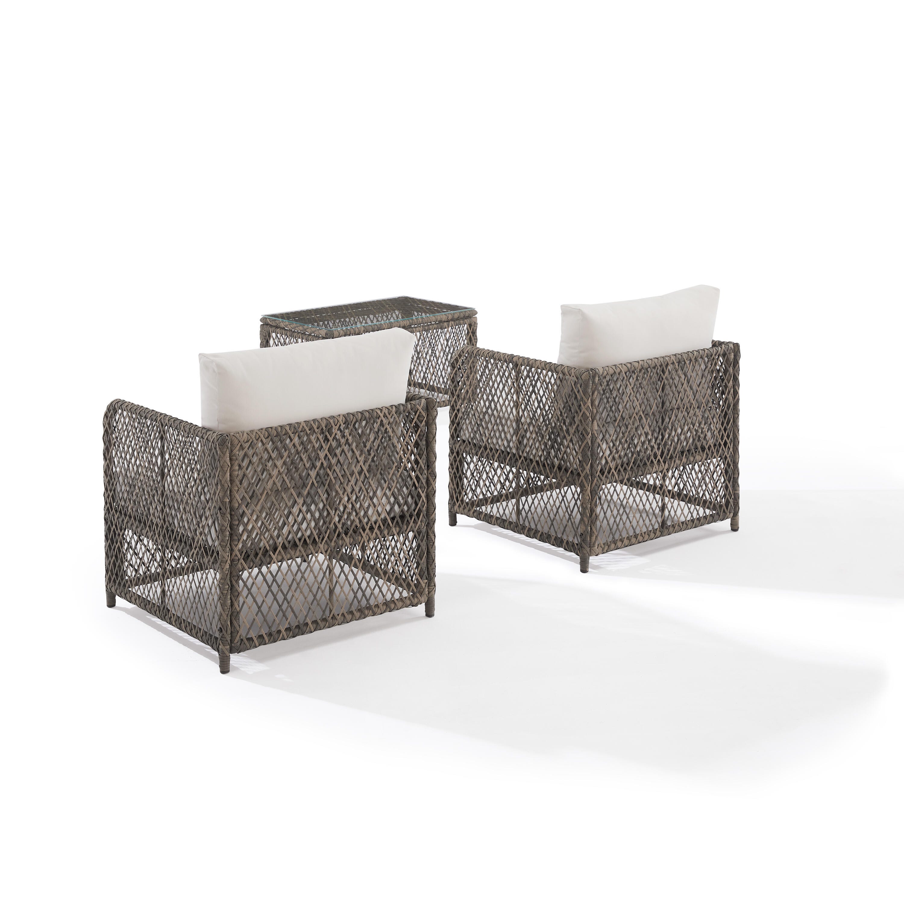 Crosley Furniture Granite 3-Piece Outdoor Chair Set, , large