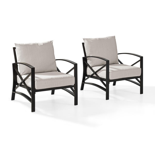 Crosley Furniture Kaplan Outdoor Lounge Chair (Set of 2)