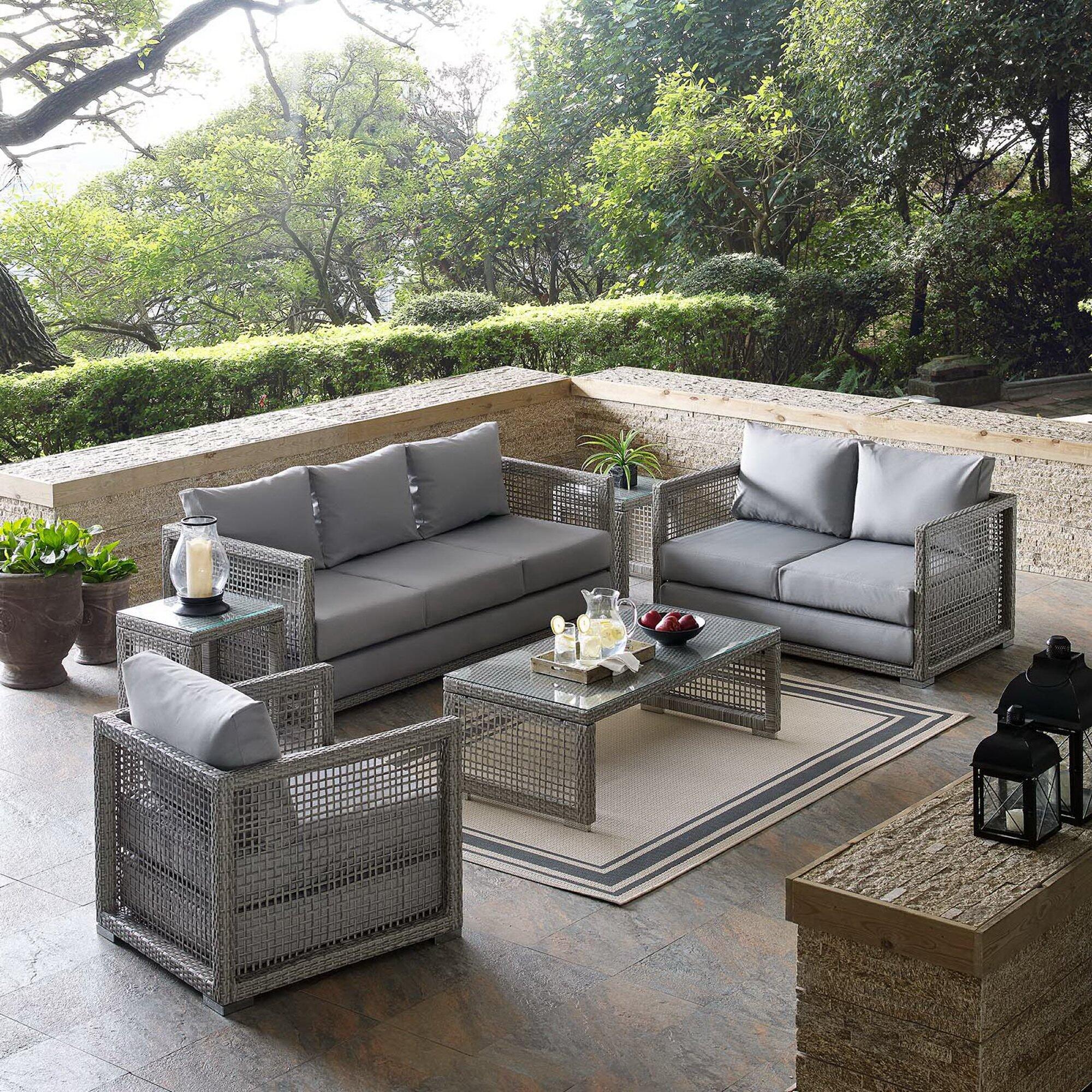 Modway Aura Outdoor Conversation Set, , rollover
