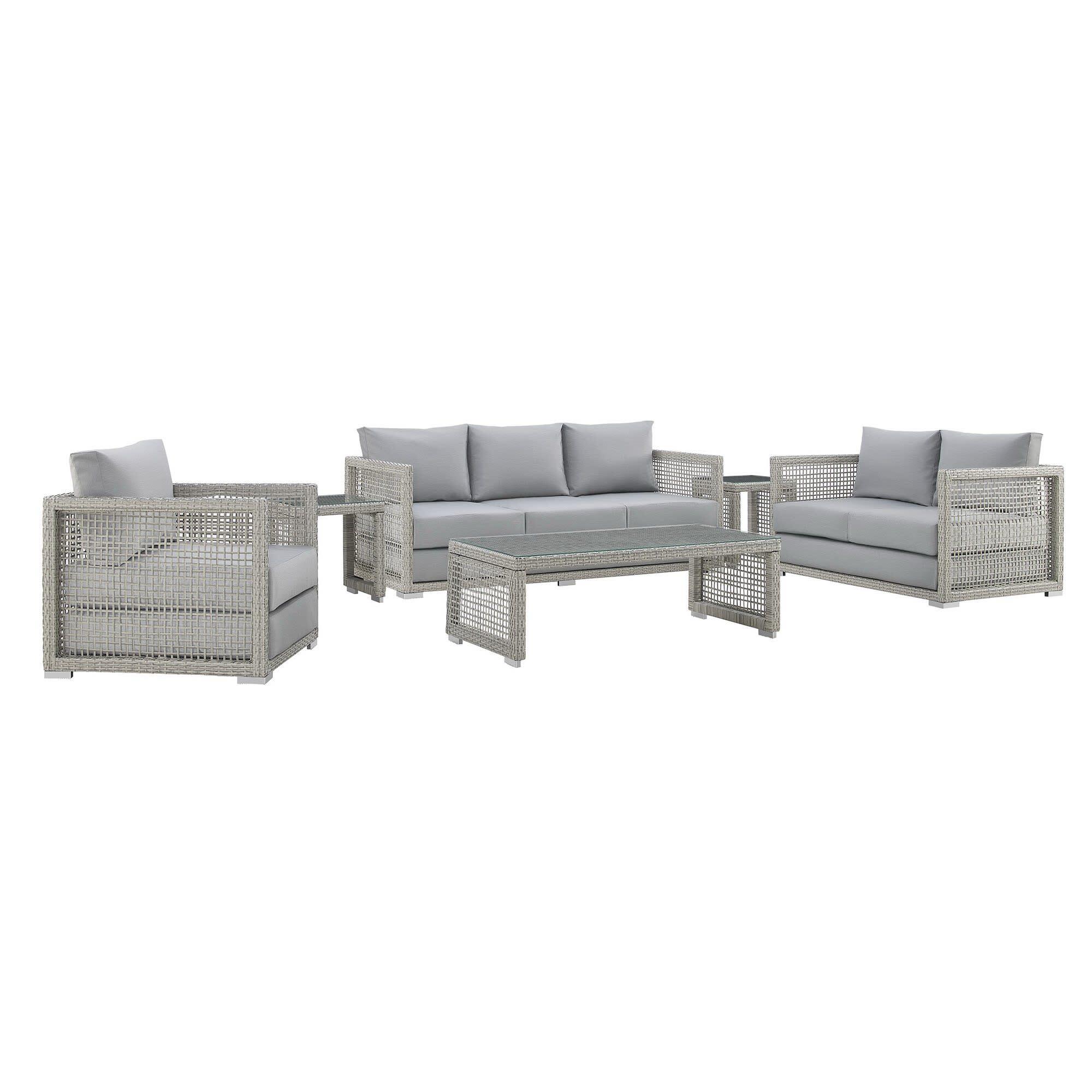 Modway Aura Outdoor Conversation Set, , large