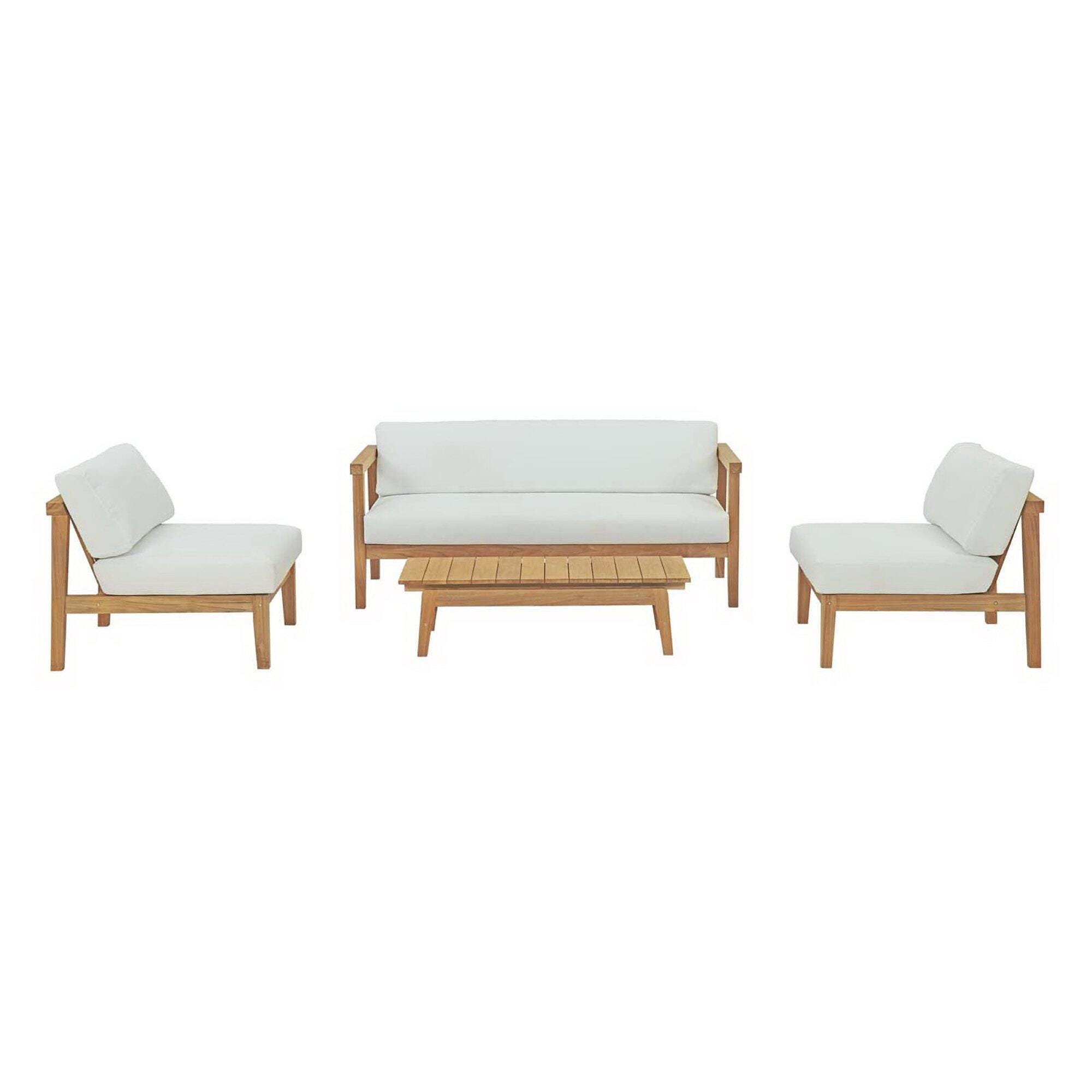 Modway Bayport Outdoor Patio Conversation Set, , large