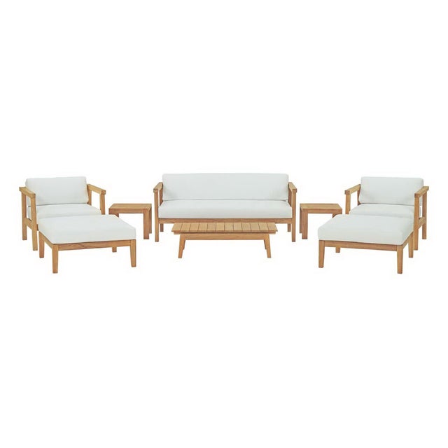 Modway Bayport Outdoor Conversation Set with Side Table