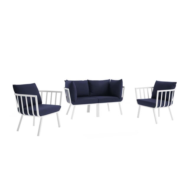 Modway Riverside Outdoor Loveseat and 2 Armchair