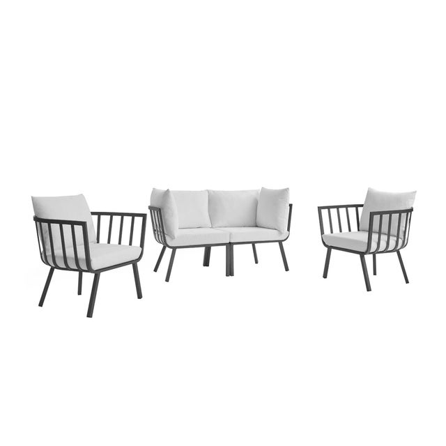 Modway Riverside Outdoor Loveseat and 2 Armchair
