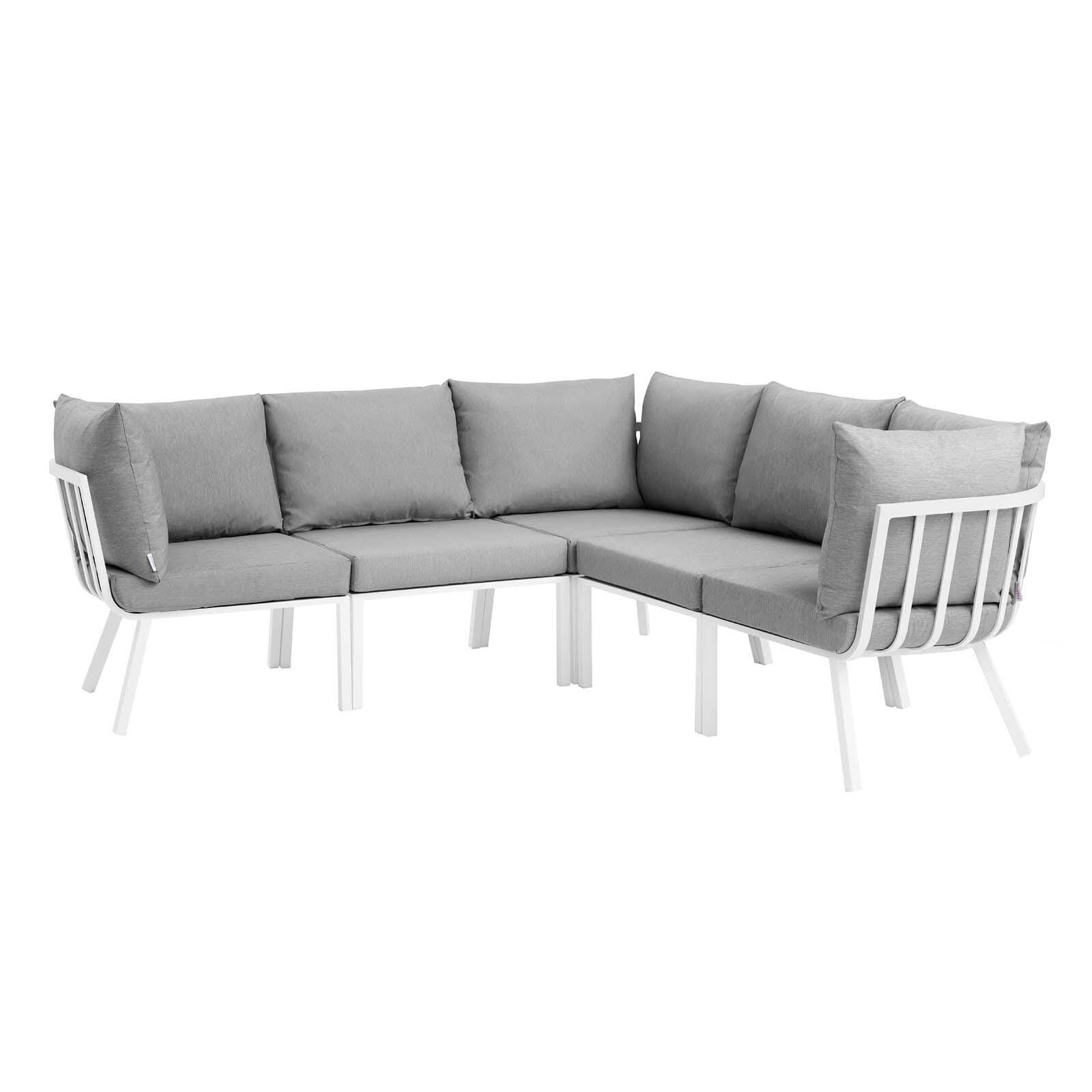 Modway Riverside 5-Piece Outdoor Sectional