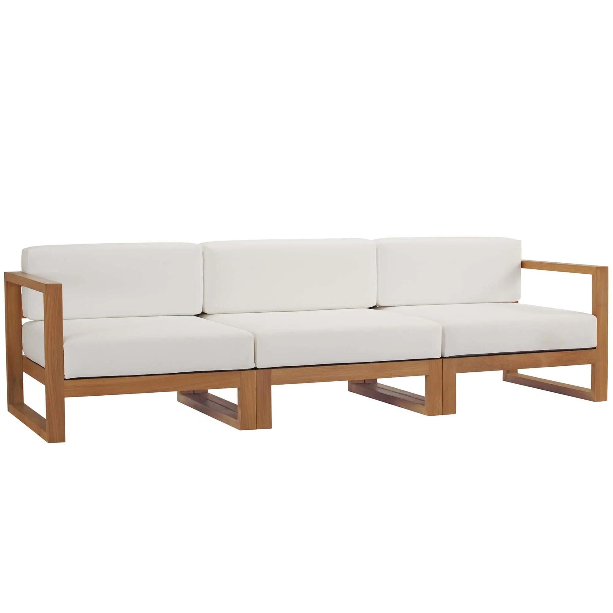Modway Upland 3-Piece Outdoor Sectional Set, , large