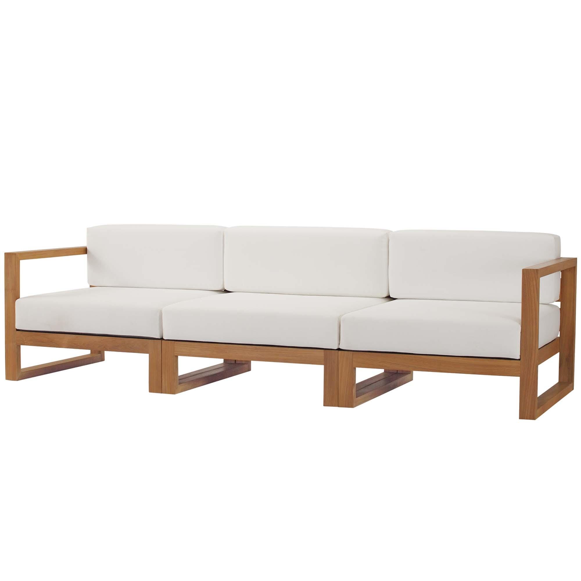 Modway Upland 3-Piece Outdoor Sectional Set, , large