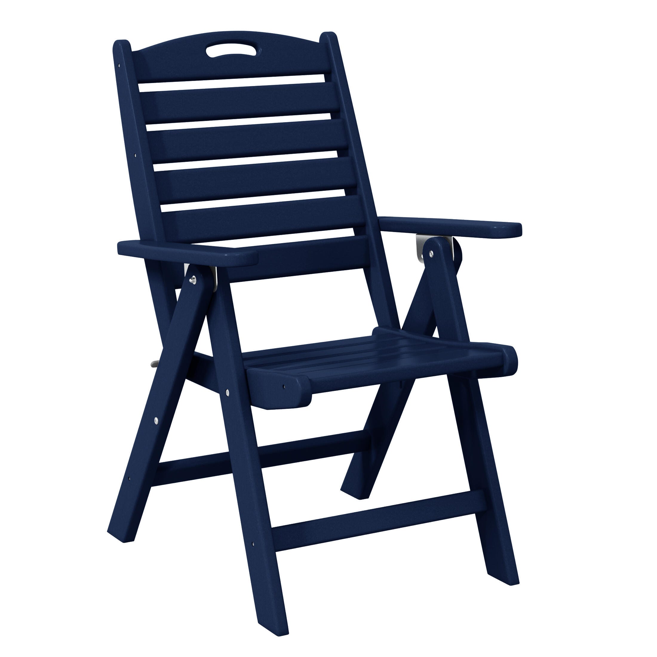 Westin Furniture Laguna Outdoor Round Dining Table and 4 Chairs, Navy Blue, large