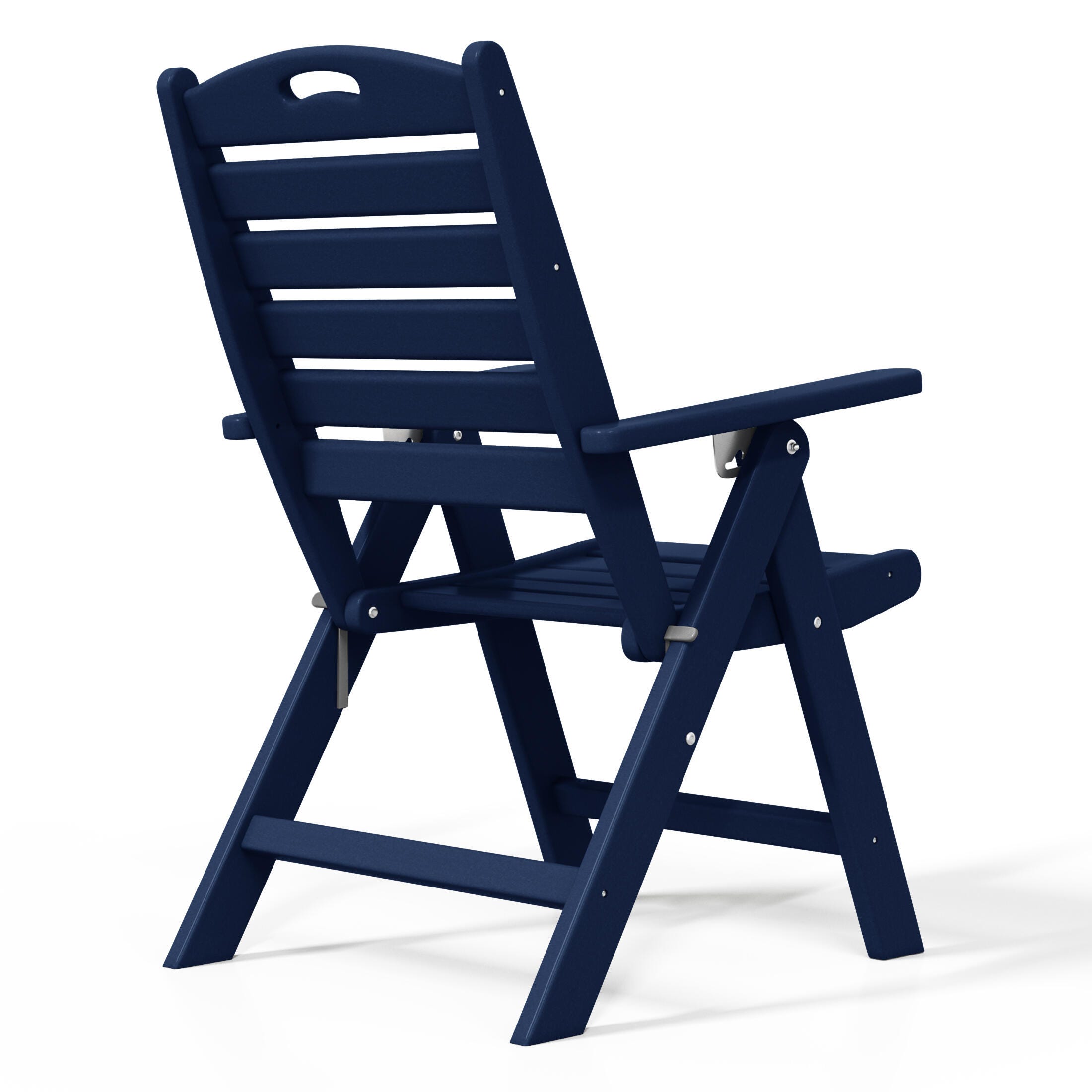 Westin Furniture Laguna Outdoor Round Dining Table and 4 Chairs, Navy Blue, large