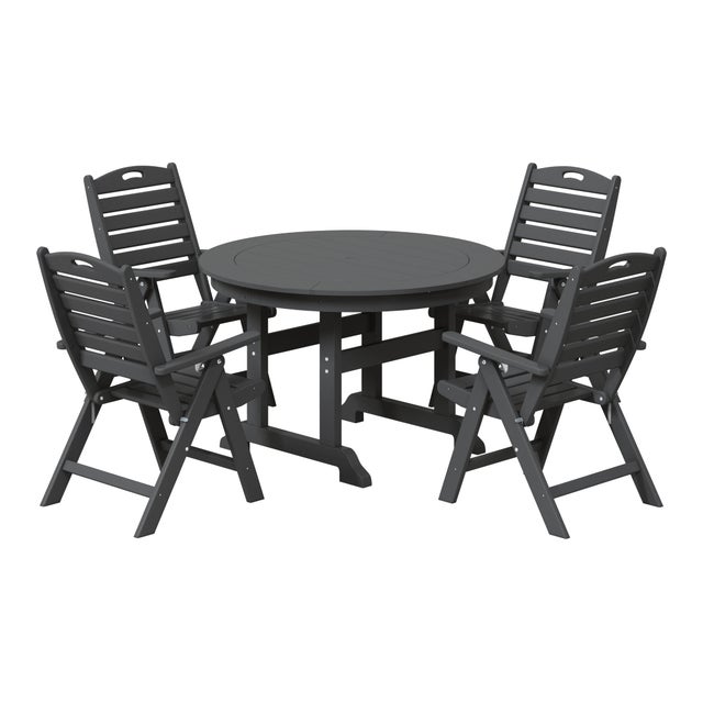 Westin Furniture Laguna Outdoor Round Dining Table and 4 Chairs