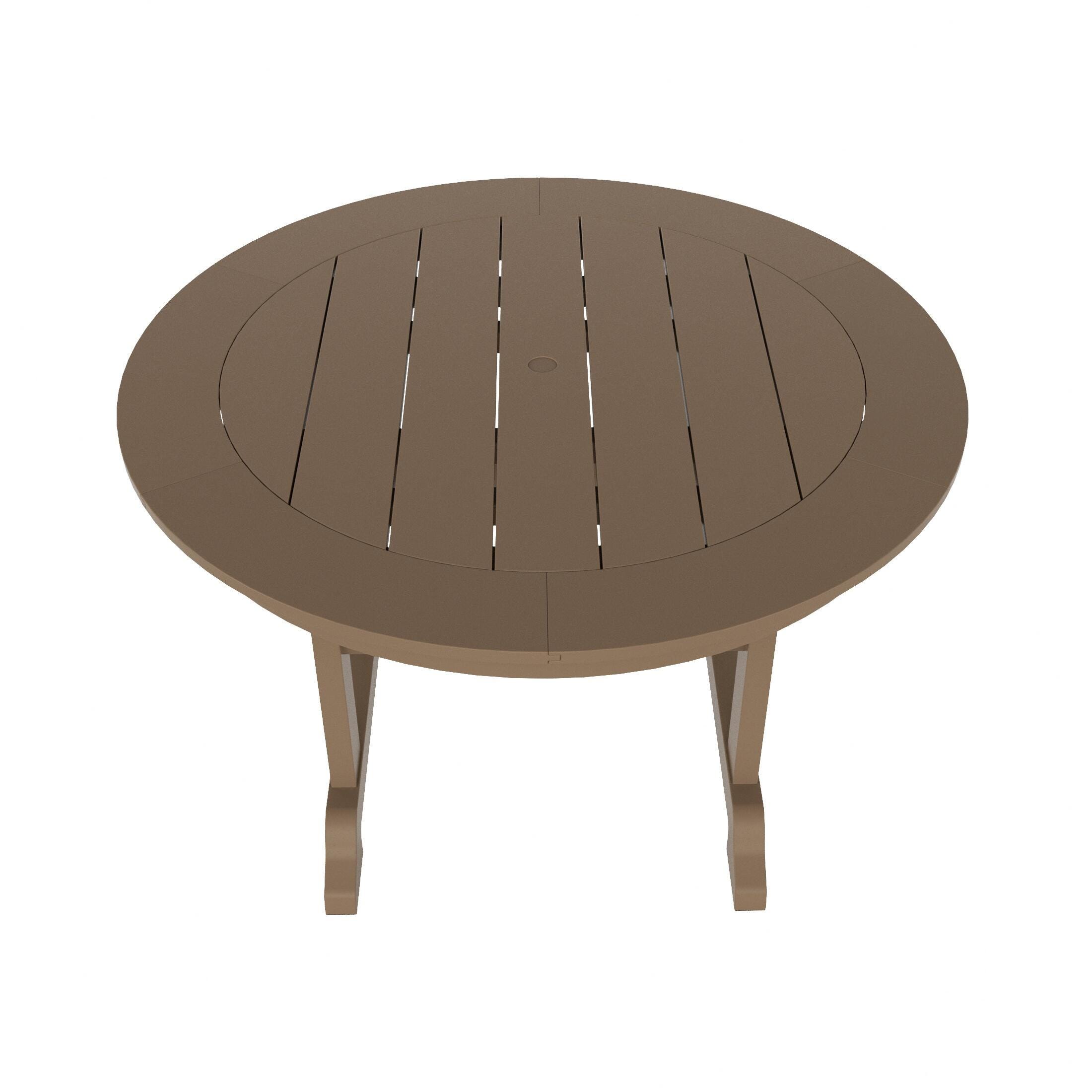 Westin Furniture Laguna Outdoor Round Dining Table and 4 Chairs, Beige, large