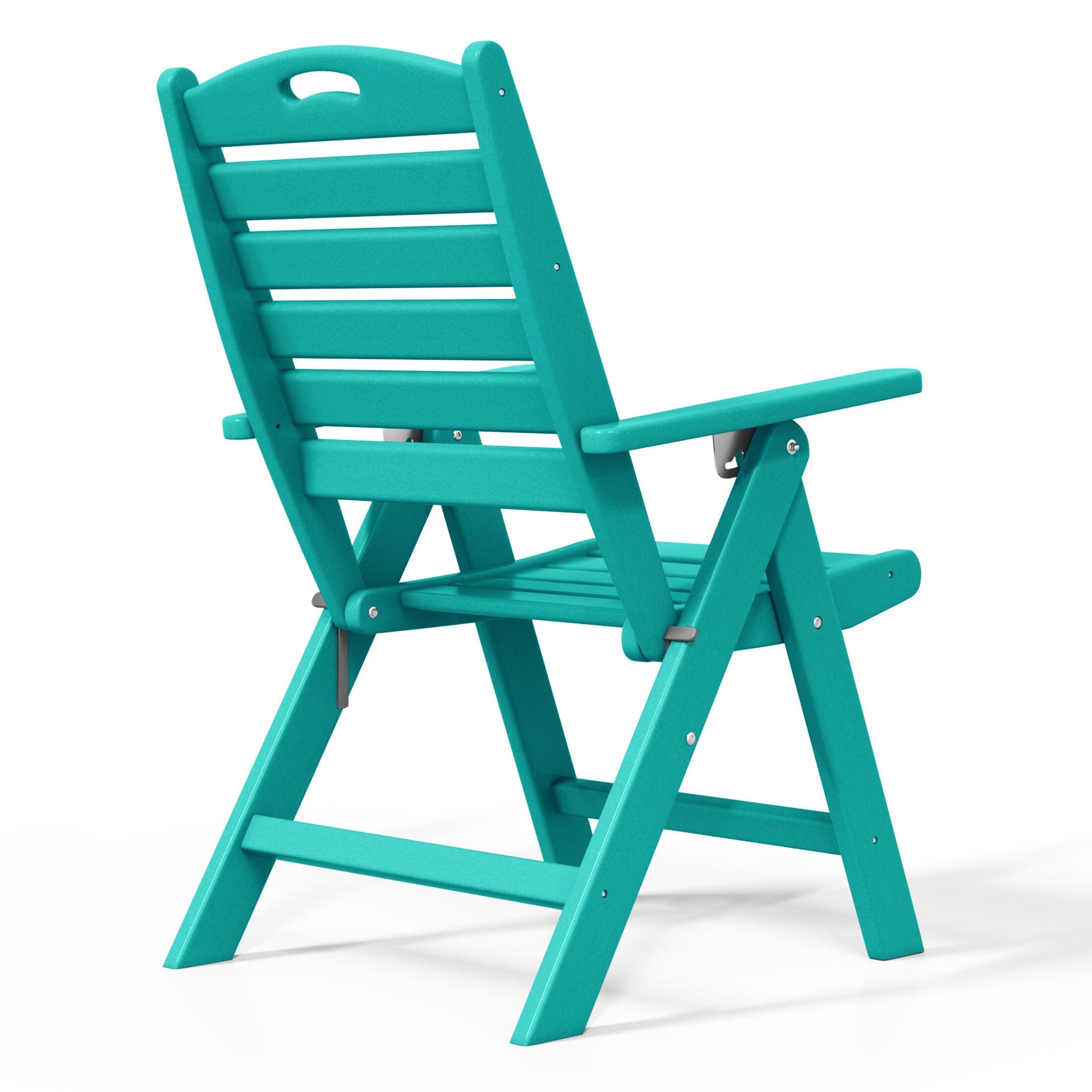 Westin Furniture Laguna Outdoor Square Dining Table and 4 Chairs, Turquoise, large