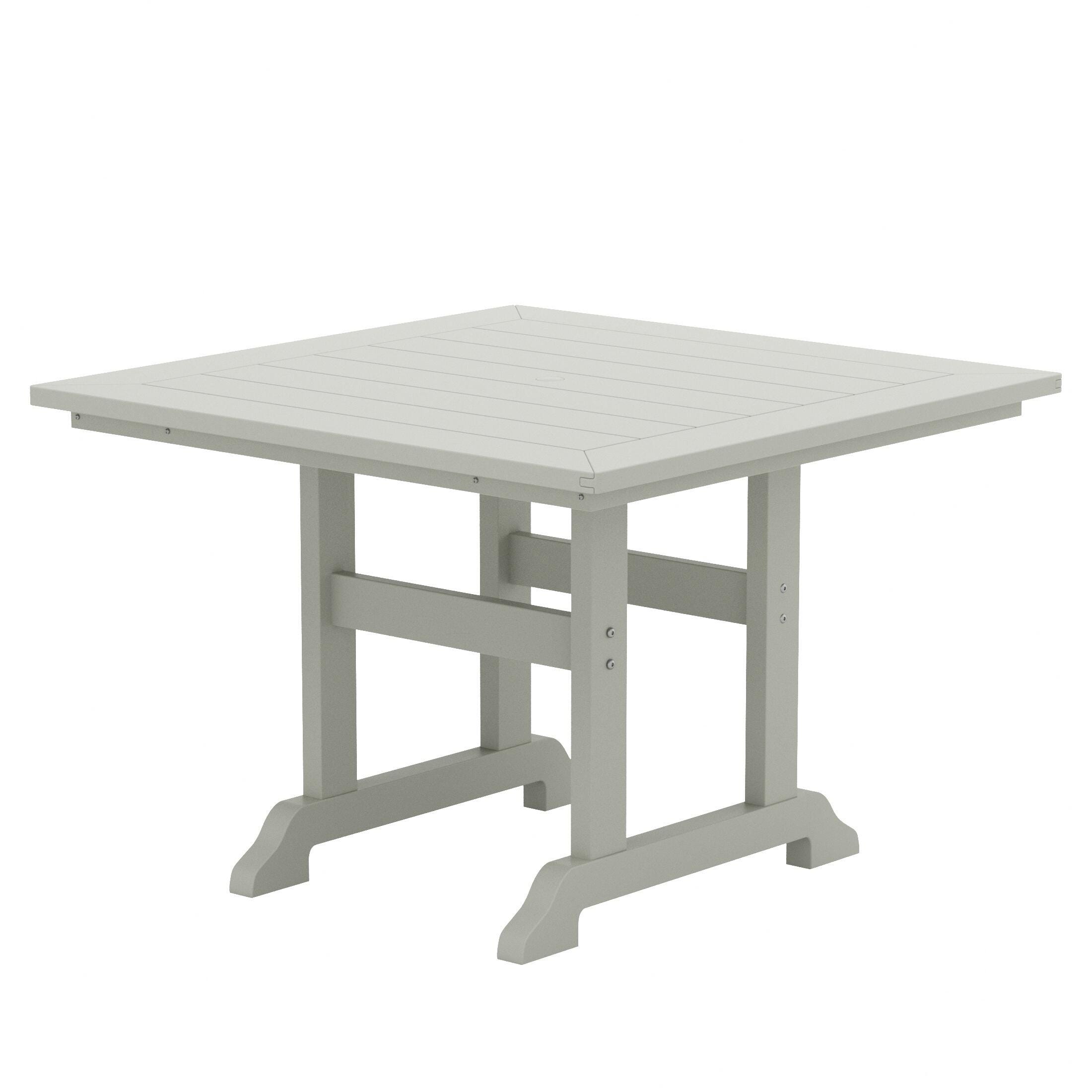 Westin Furniture Laguna Outdoor Square Dining Table and 4 Chairs, Sand, large