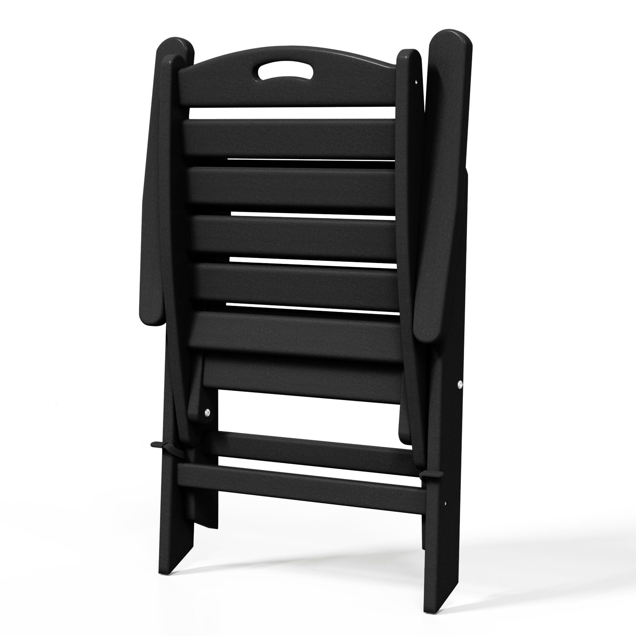 Westin Furniture Laguna Outdoor Square Dining Table and 4 Chairs, Black, large