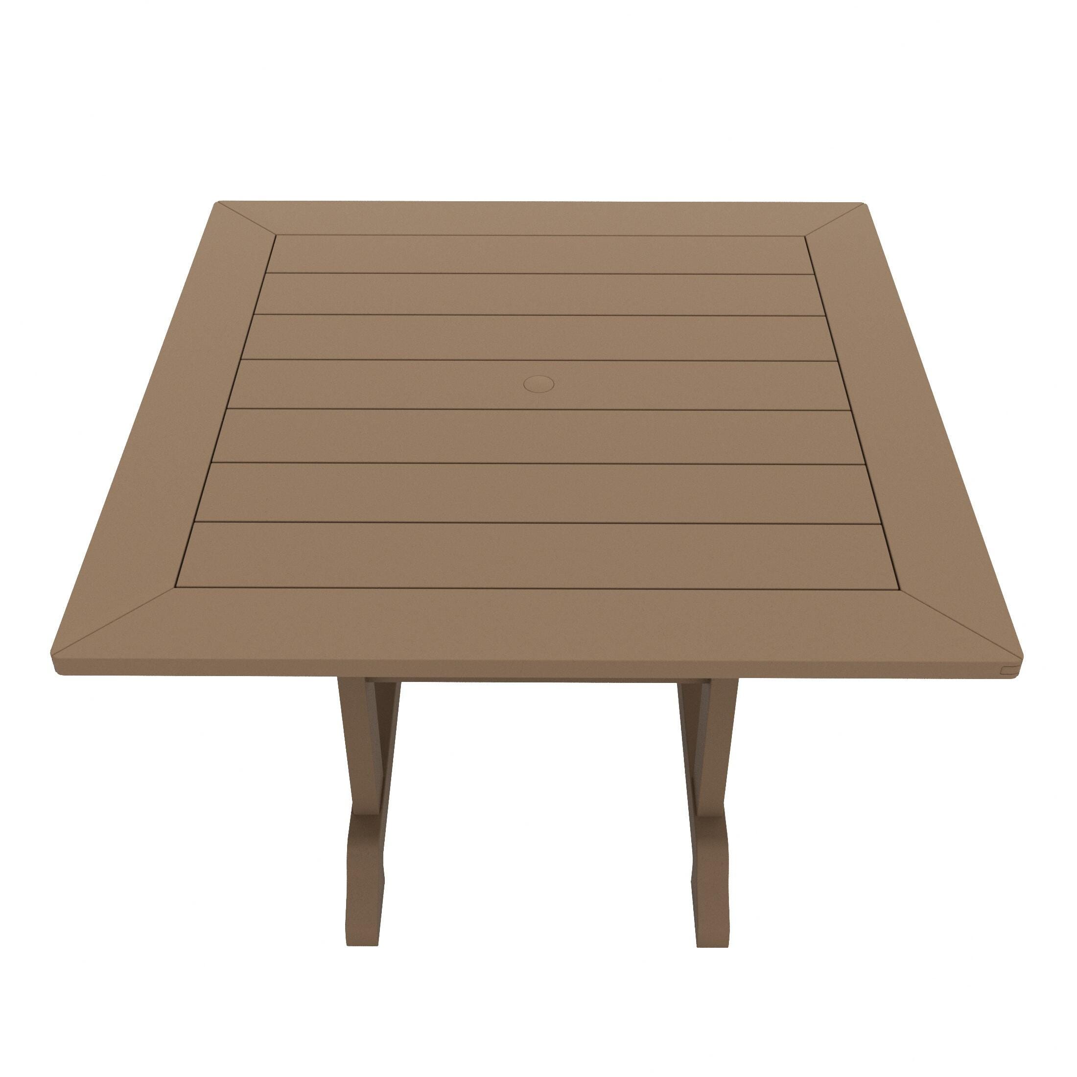 Westin Furniture Laguna Outdoor Square Dining Table and 4 Chairs, Beige, large