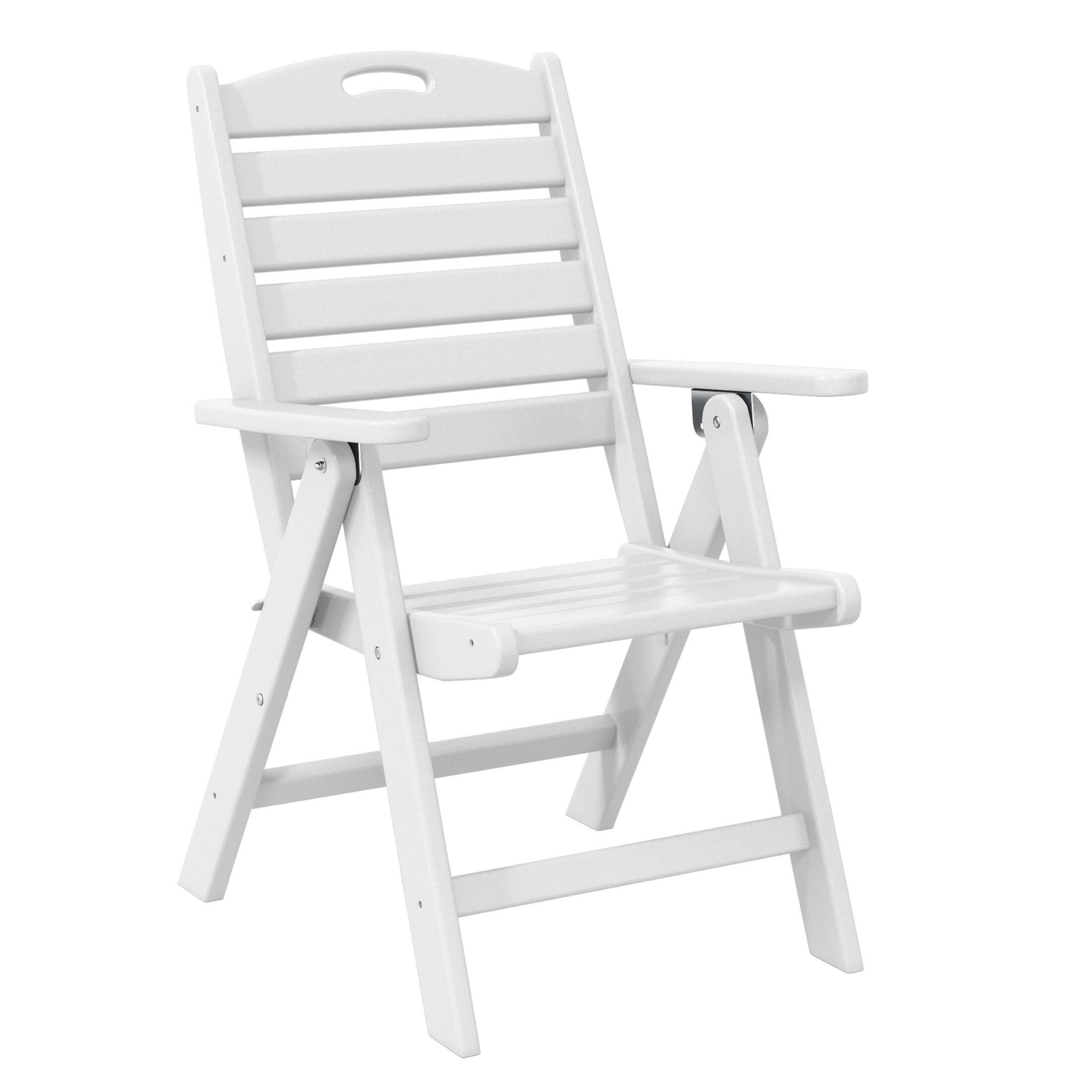 Westin Furniture Laguna Outdoor Square Dining Table and 4 Chairs, White, large