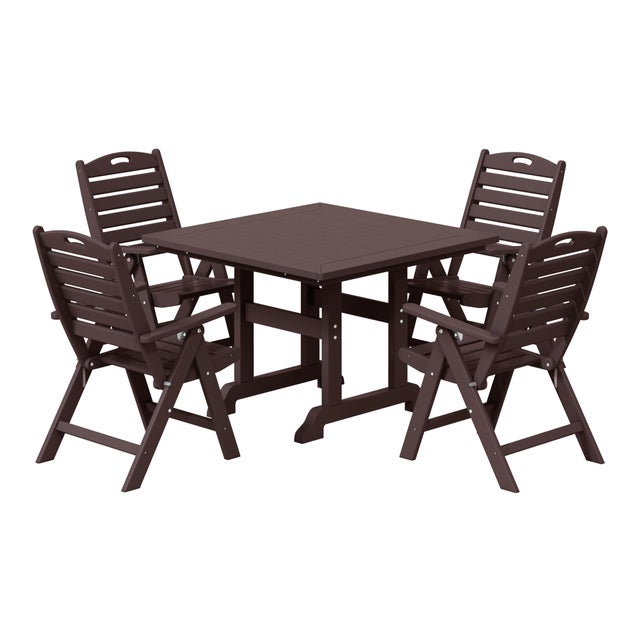 Westin Furniture Laguna Outdoor Square Dining Table and 4 Chairs