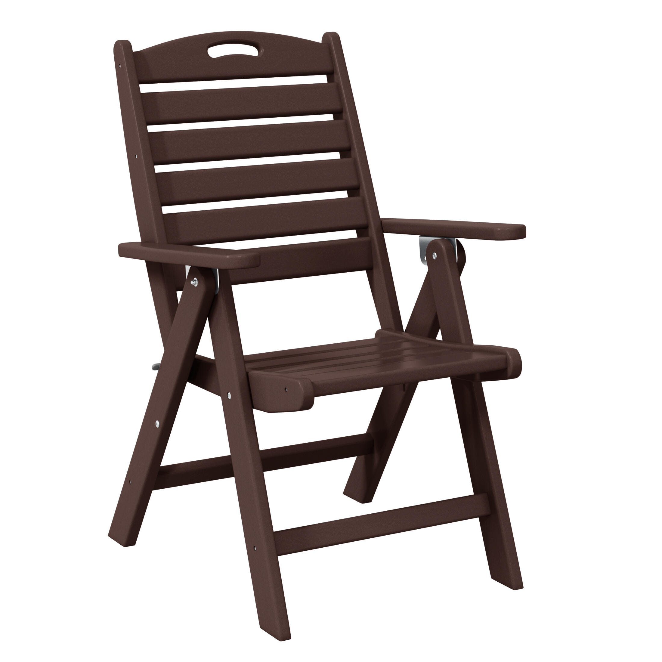Westin Furniture Laguna Outdoor Square Dining Table and 4 Chairs, Dark Brown, large
