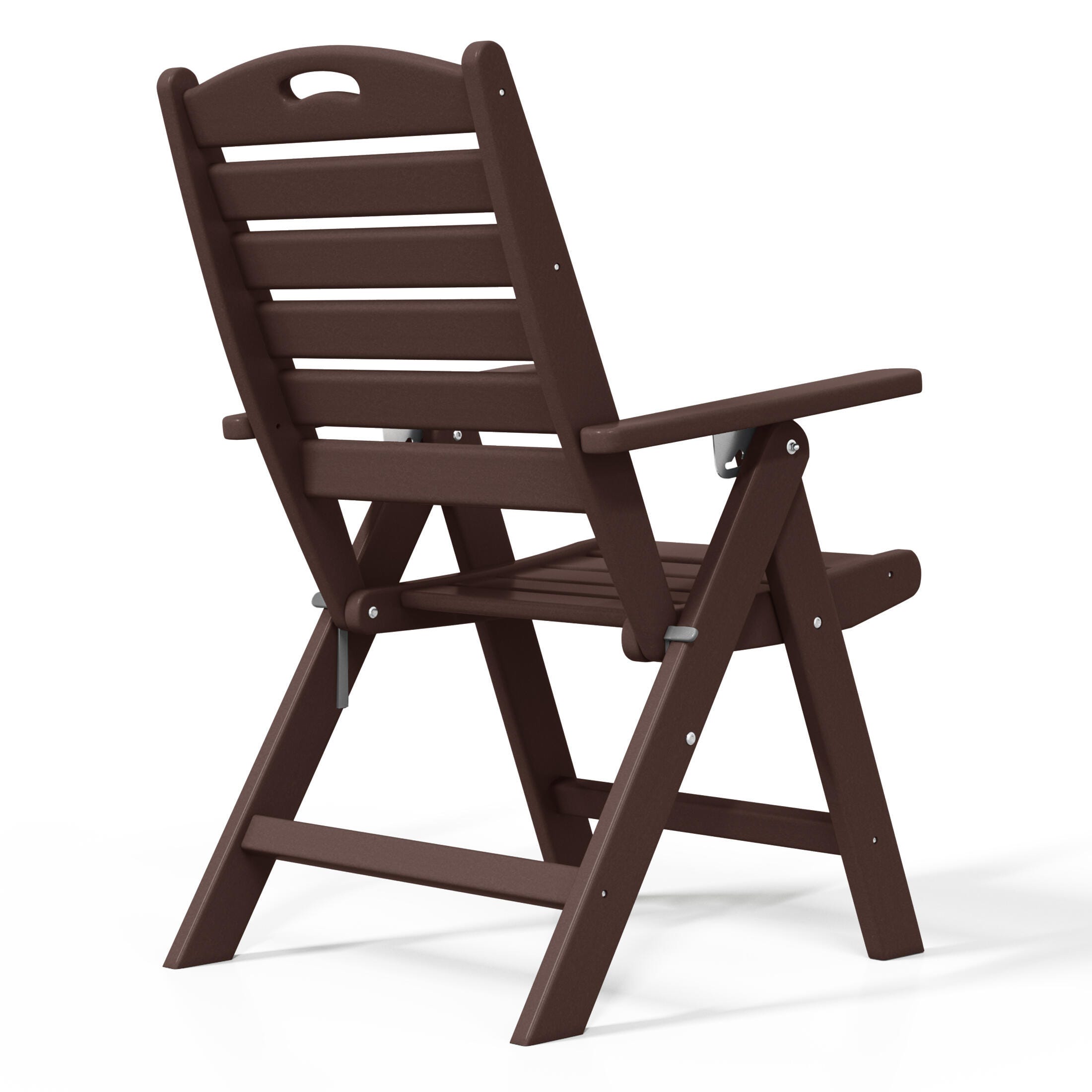 Westin Furniture Laguna Outdoor Square Dining Table and 4 Chairs, Dark Brown, large