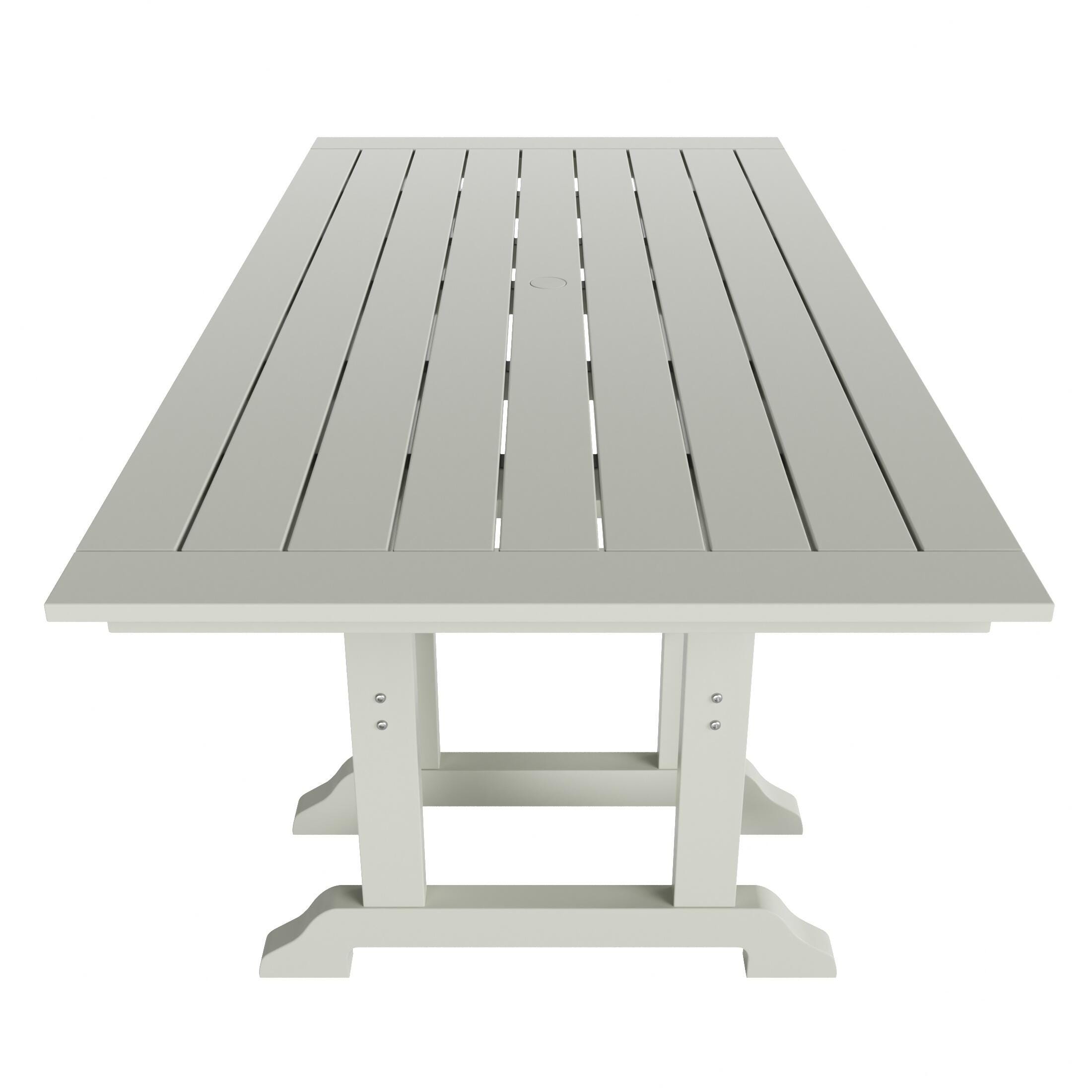 Westin Furniture Laguna Outdoor Dining Table and 4 Chairs and Bench, Sand, large