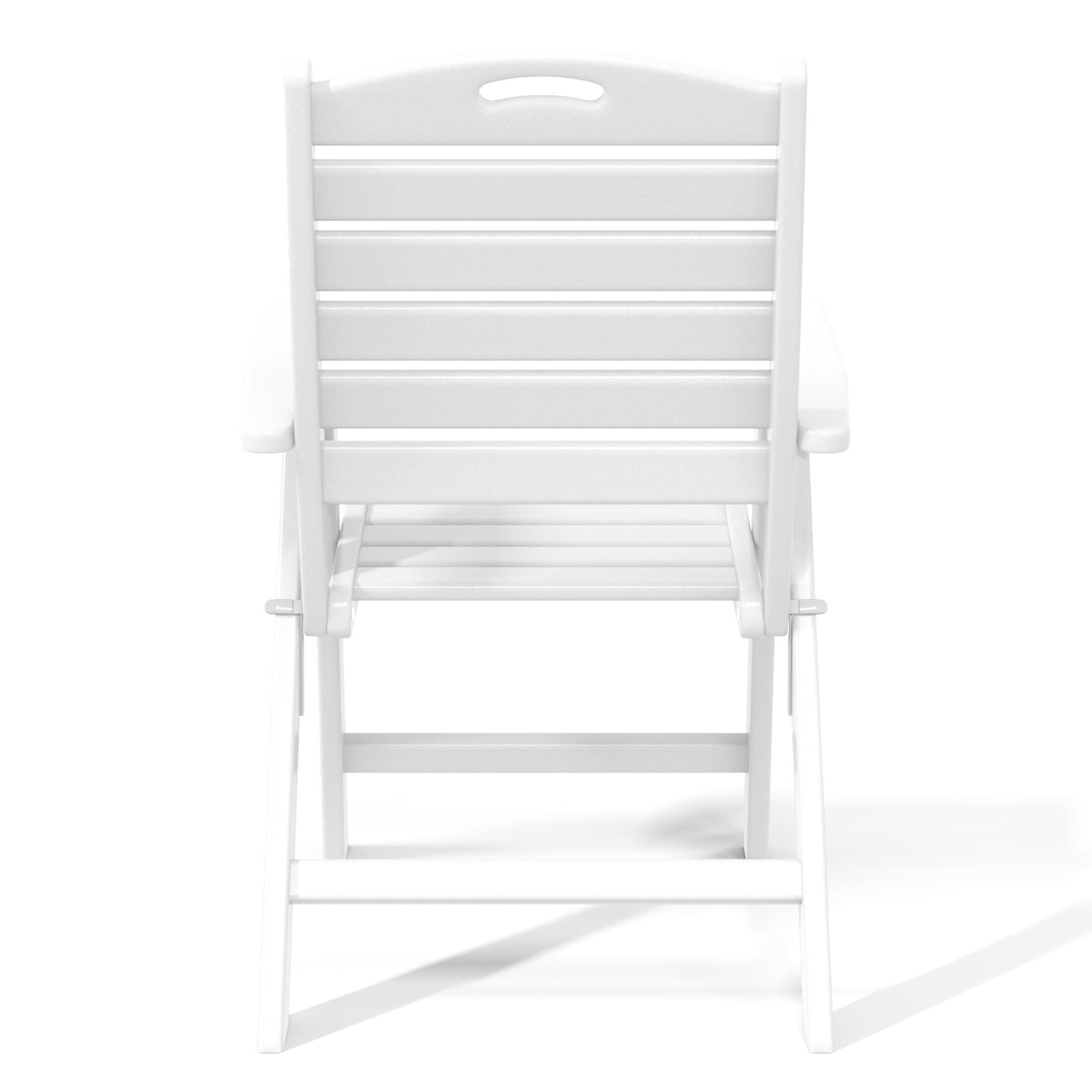 Westin Furniture Laguna Outdoor Dining Table and 6 Chairs, White, large