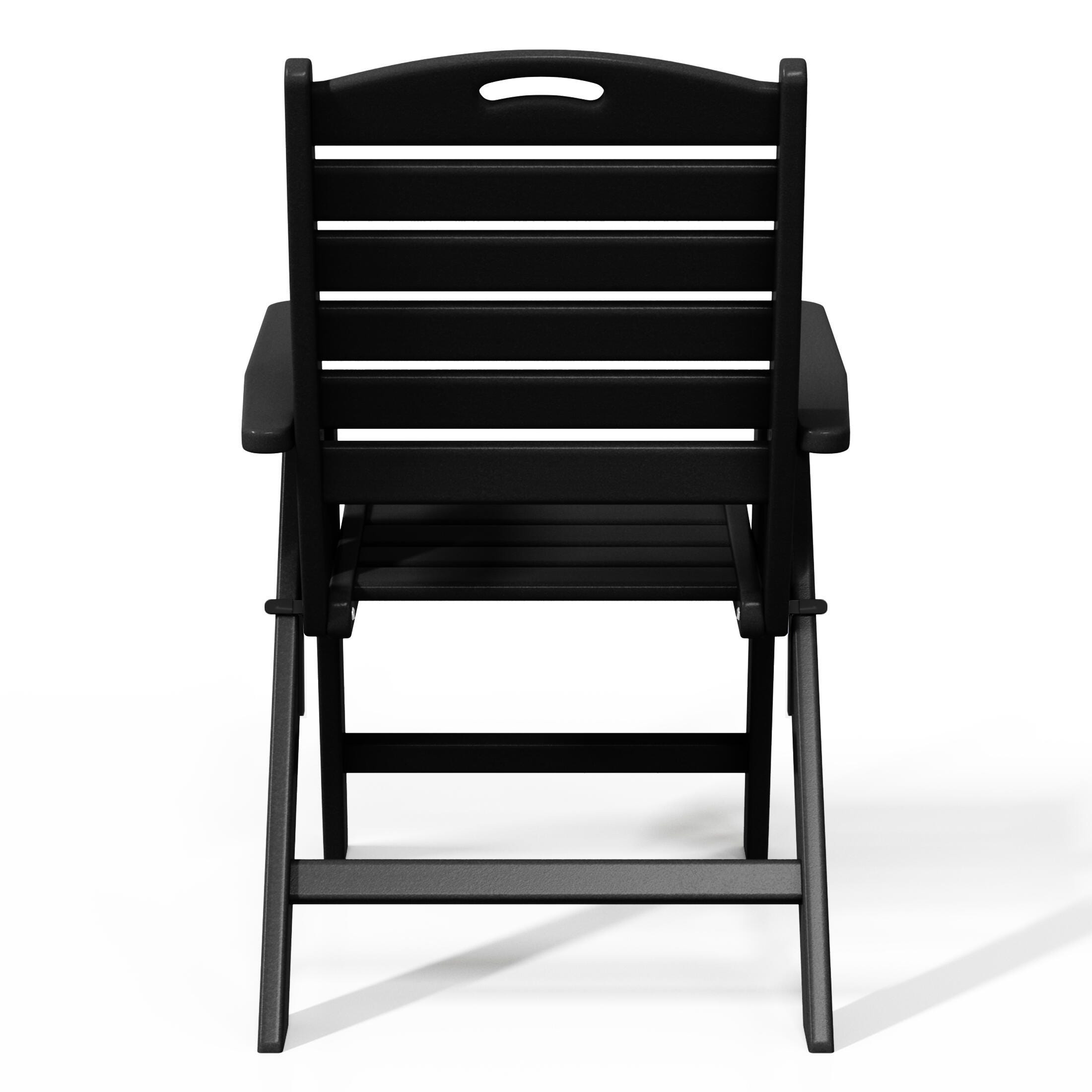 Westin Furniture Laguna Outdoor Dining Table and 6 Chairs, Black, large