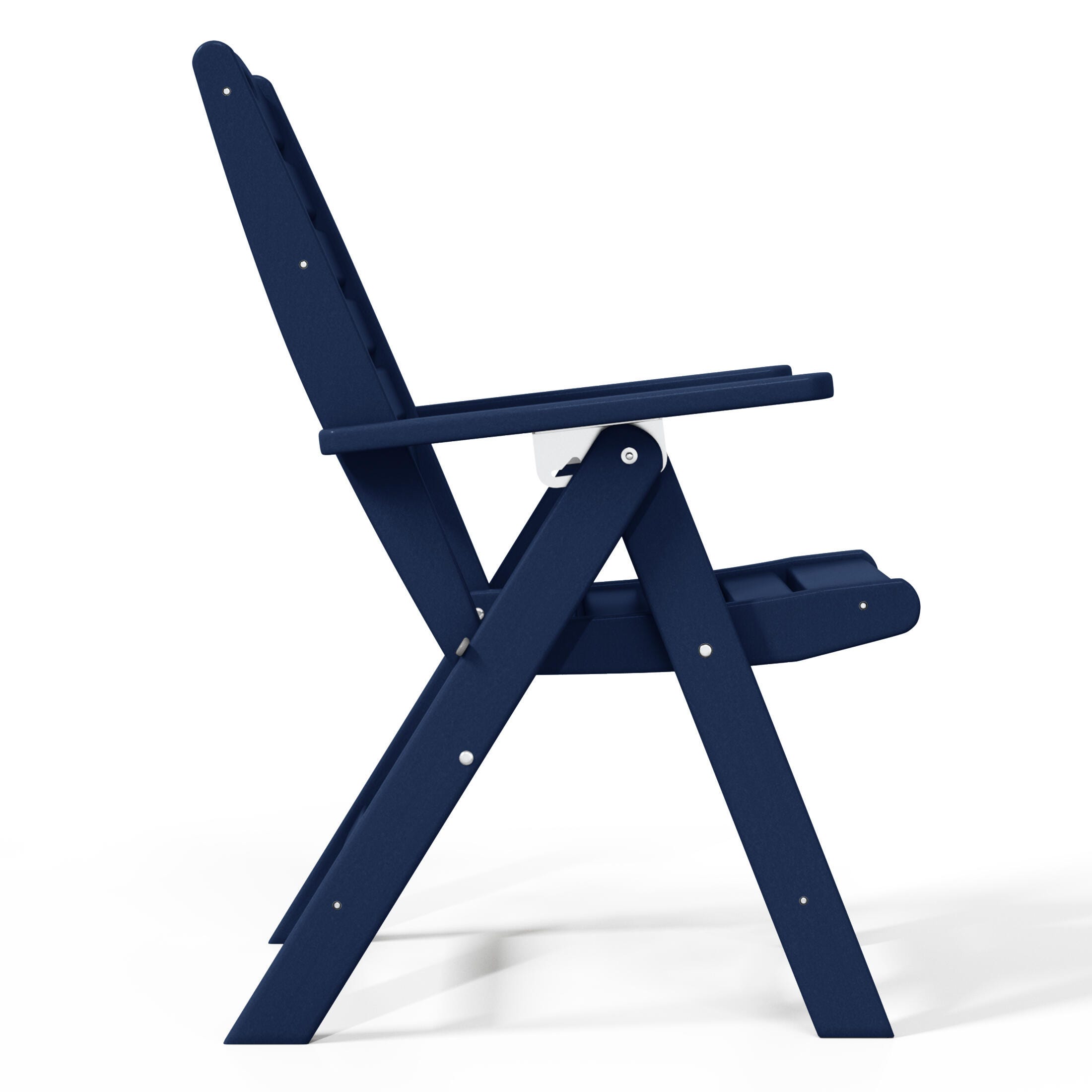 Westin Furniture Laguna Outdoor Dining Table and 6 Chairs, Navy Blue, large