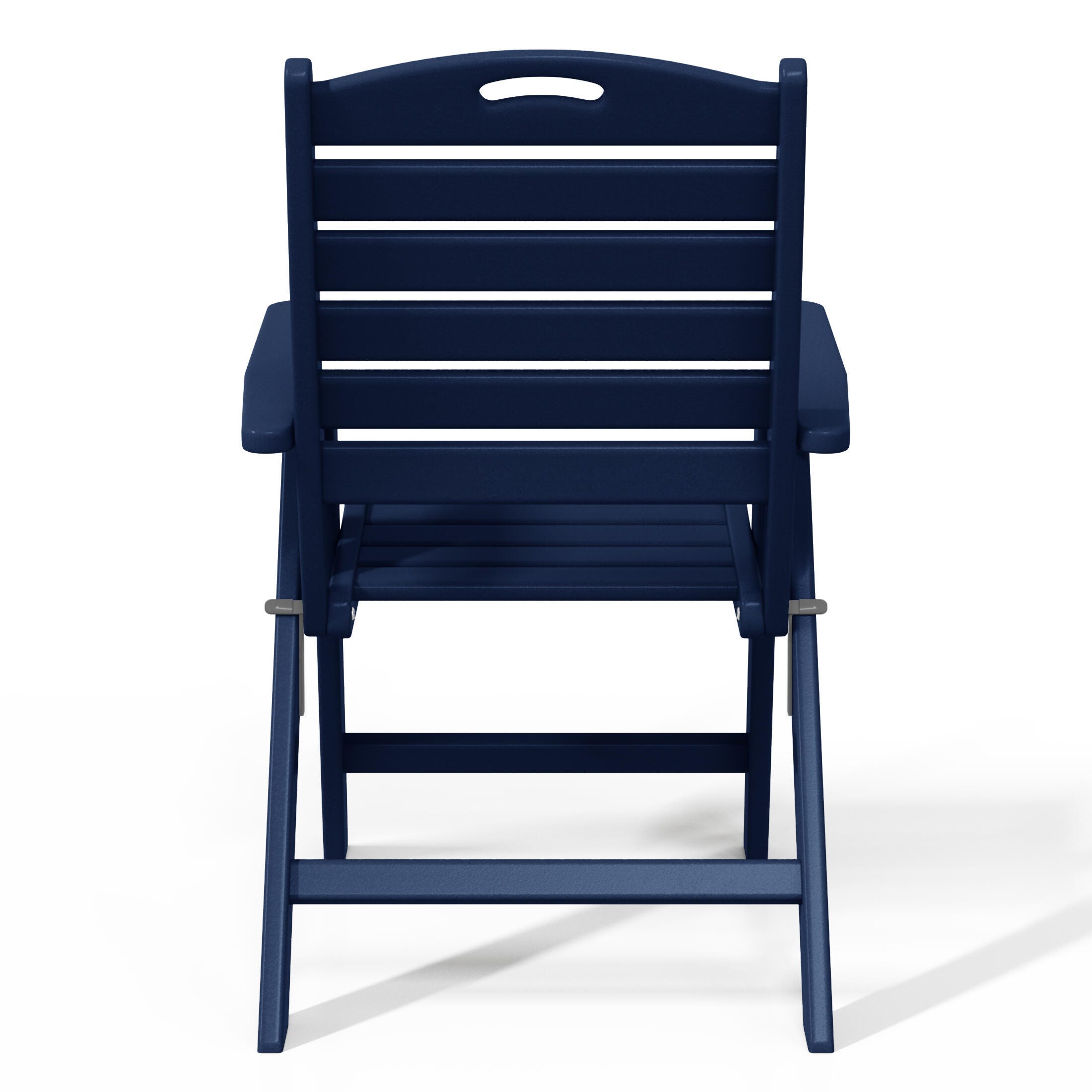 Westin Furniture Laguna Outdoor Dining Table and 6 Chairs, Navy Blue, large