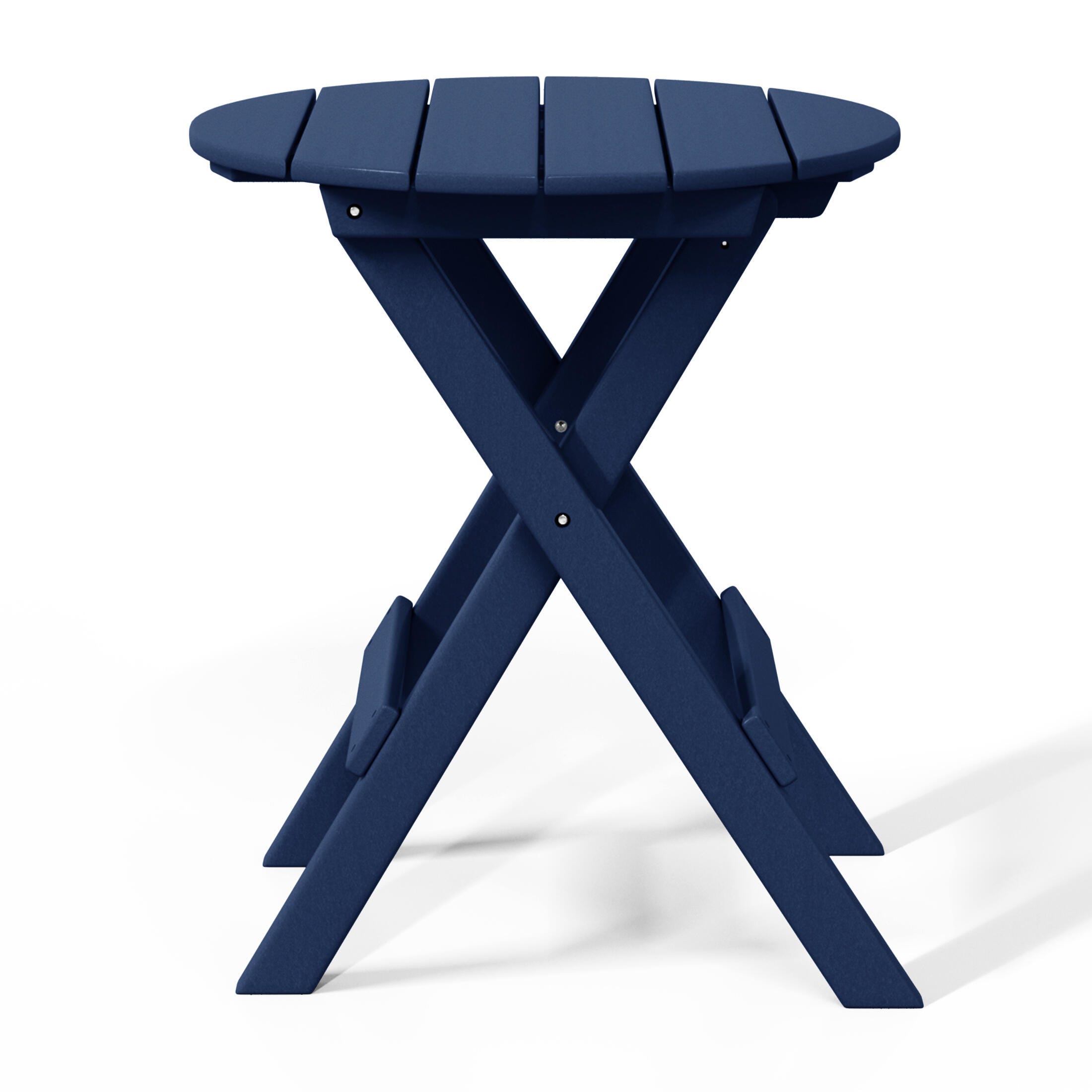 Westin Furniture Laguna Outdoor Bistro Table and 2 Chairs, Navy Blue, large