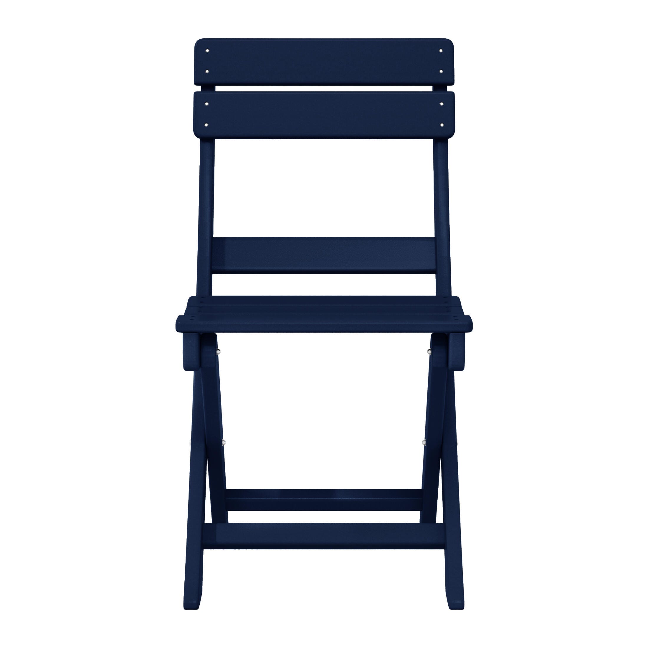 Westin Furniture Laguna Outdoor Bistro Table and 2 Chairs, Navy Blue, large