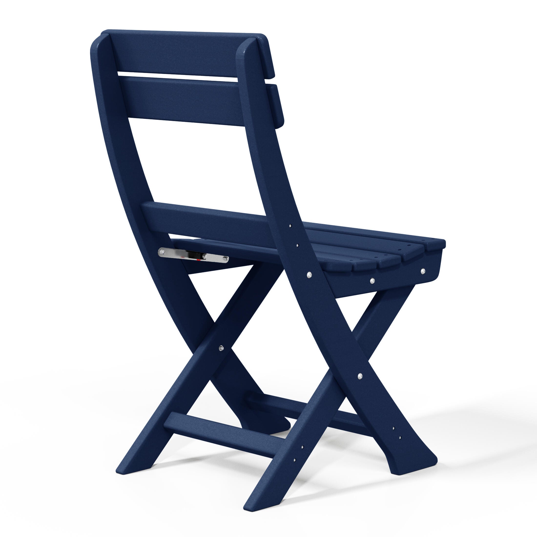 Westin Furniture Laguna Outdoor Bistro Table and 2 Chairs, Navy Blue, large