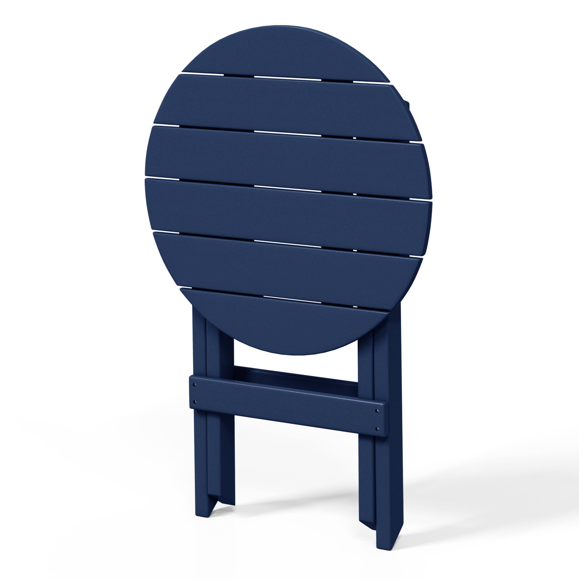 Westin Furniture Laguna Outdoor Bistro Table and 2 Chairs, Navy Blue, large