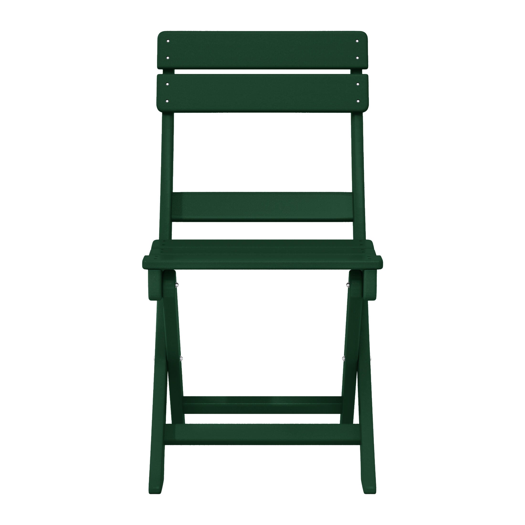 Westin Furniture Laguna Outdoor Bistro Table and 2 Chairs, Dark Green, large