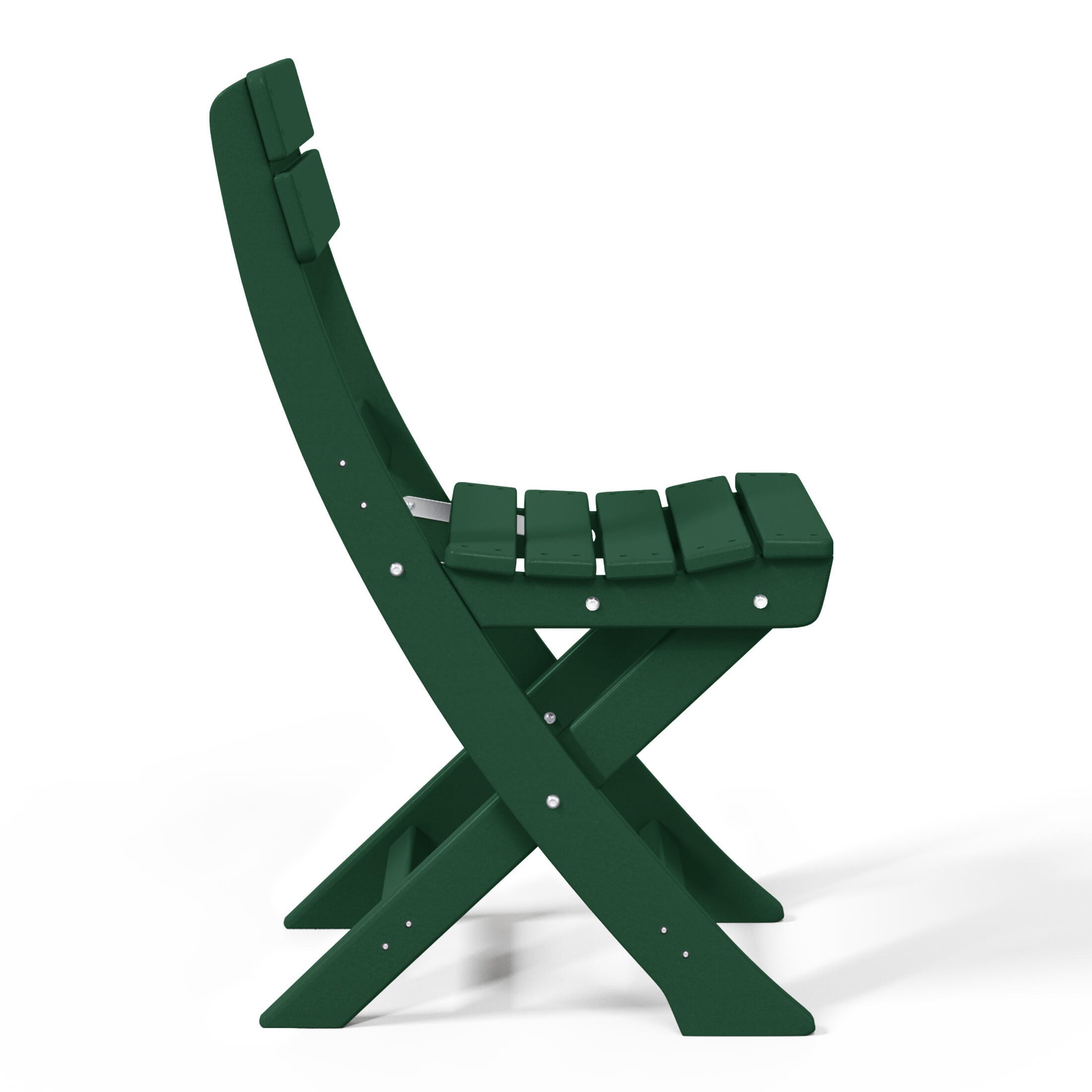 Westin Furniture Laguna Outdoor Bistro Table and 2 Chairs, Dark Green, large