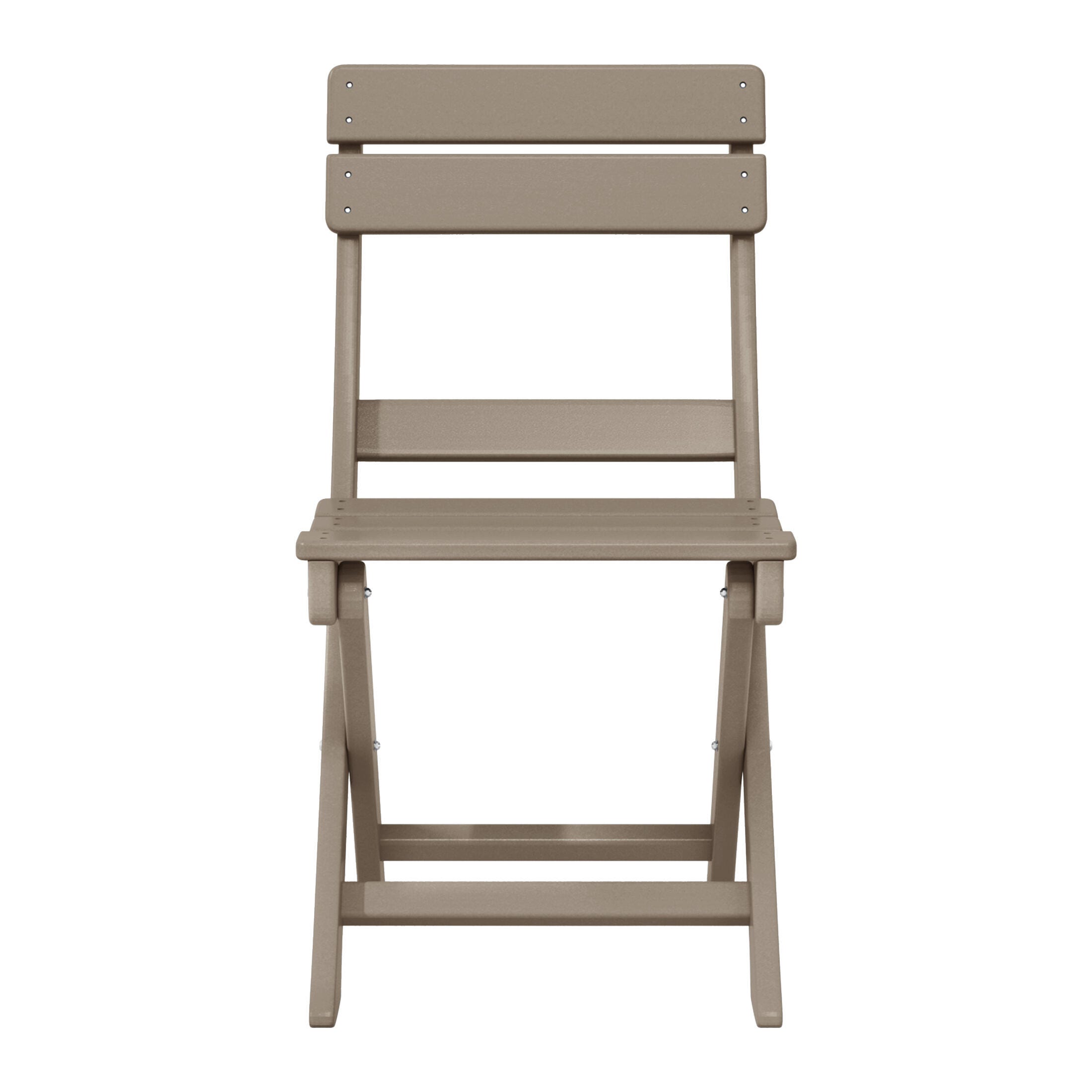 Westin Furniture Laguna Outdoor Bistro Table and 2 Chairs, Beige, large
